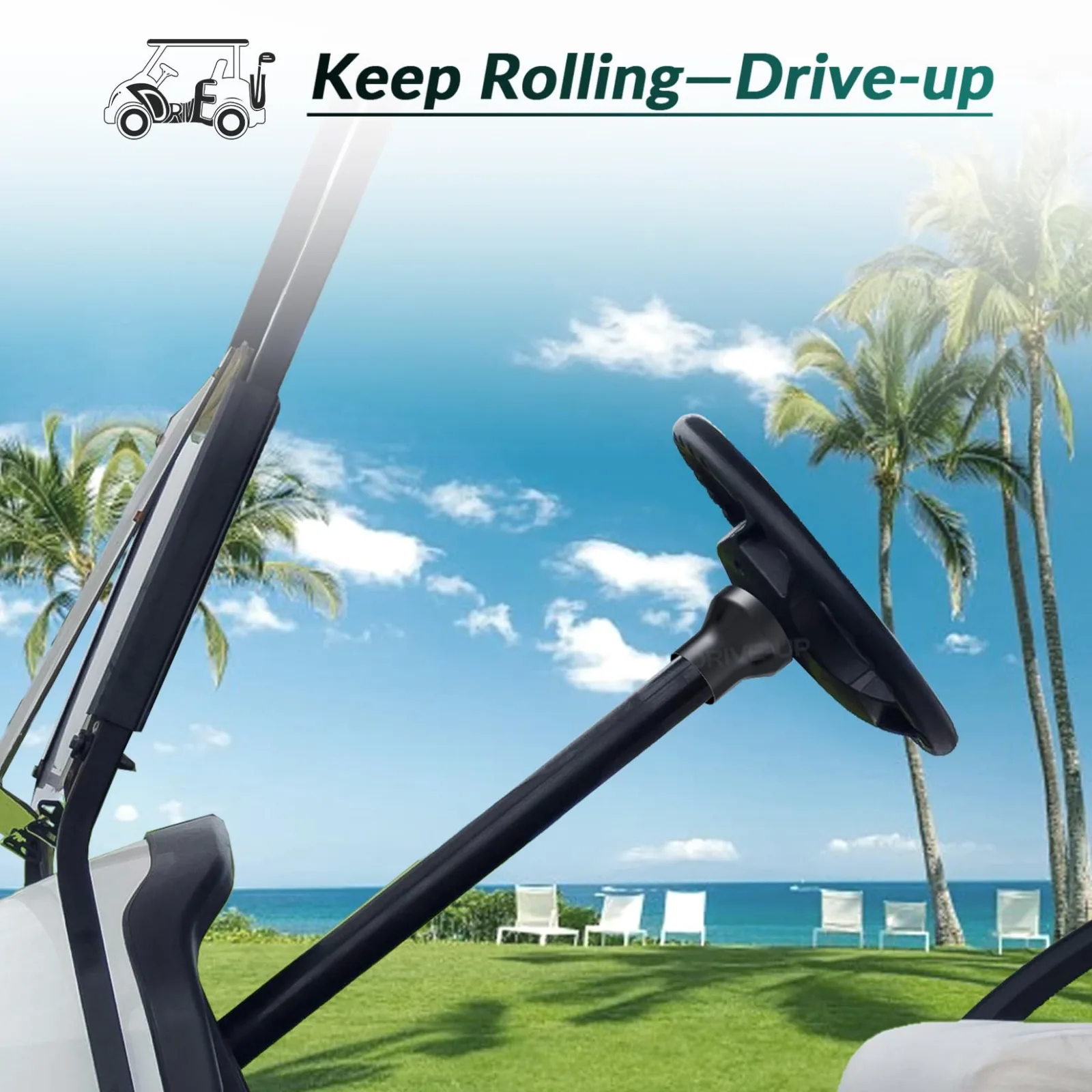 DRIVE UP DU00088 Steering Wheel Adapter for E-Z-GO TXT/RXV image 2