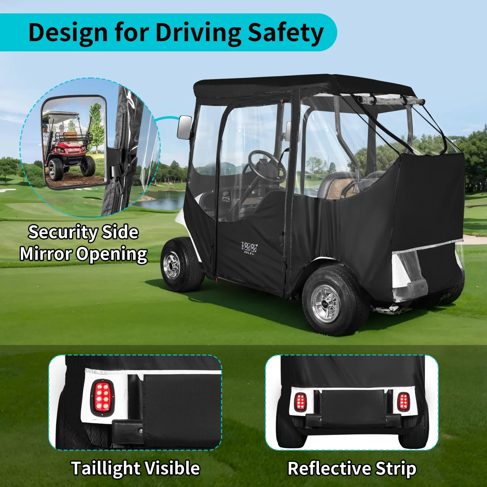 10L0L Golf Cart Enclosure for E-Z-GO TXT and RXV image 3