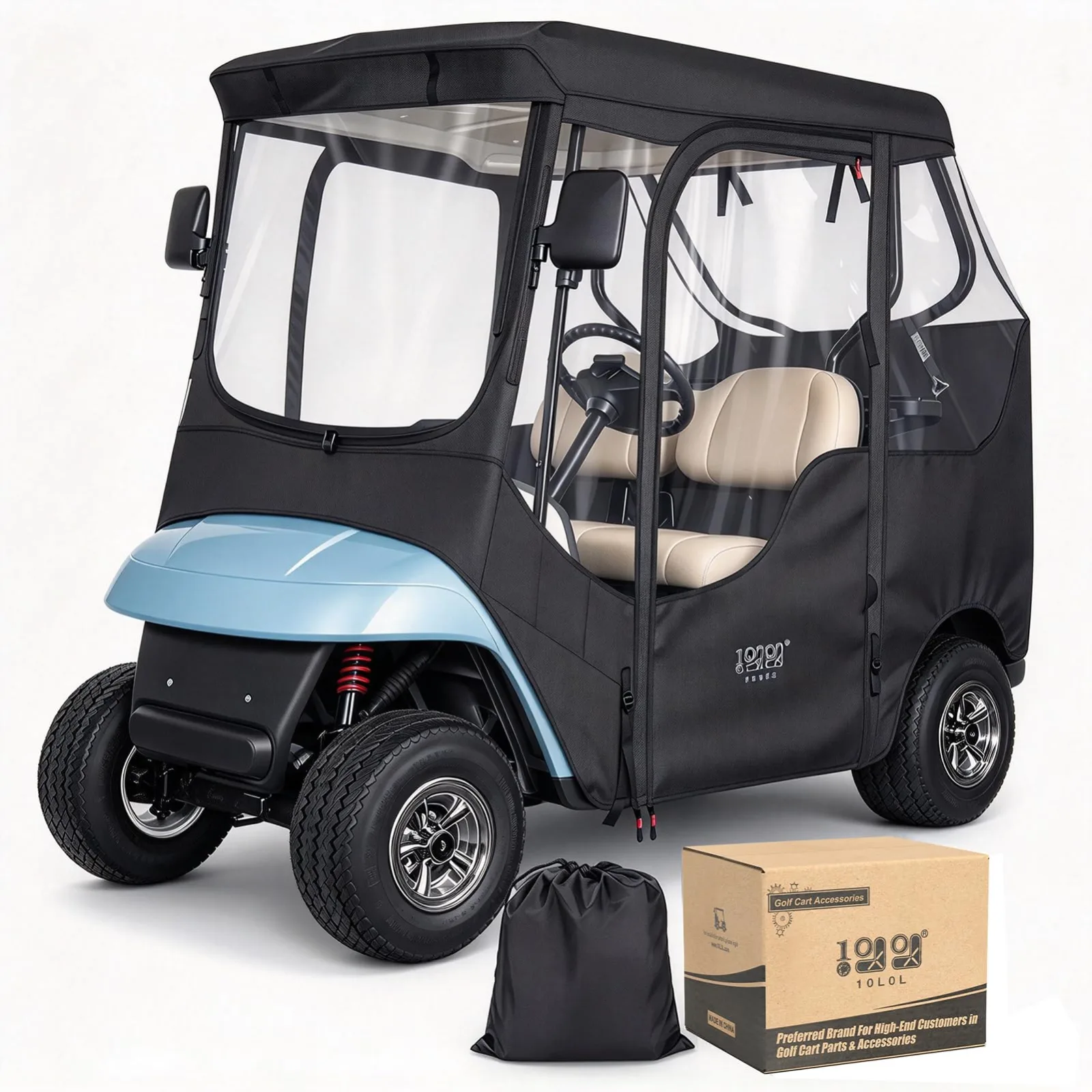 10L0L Golf Cart Enclosure for E-Z-GO TXT and RXV