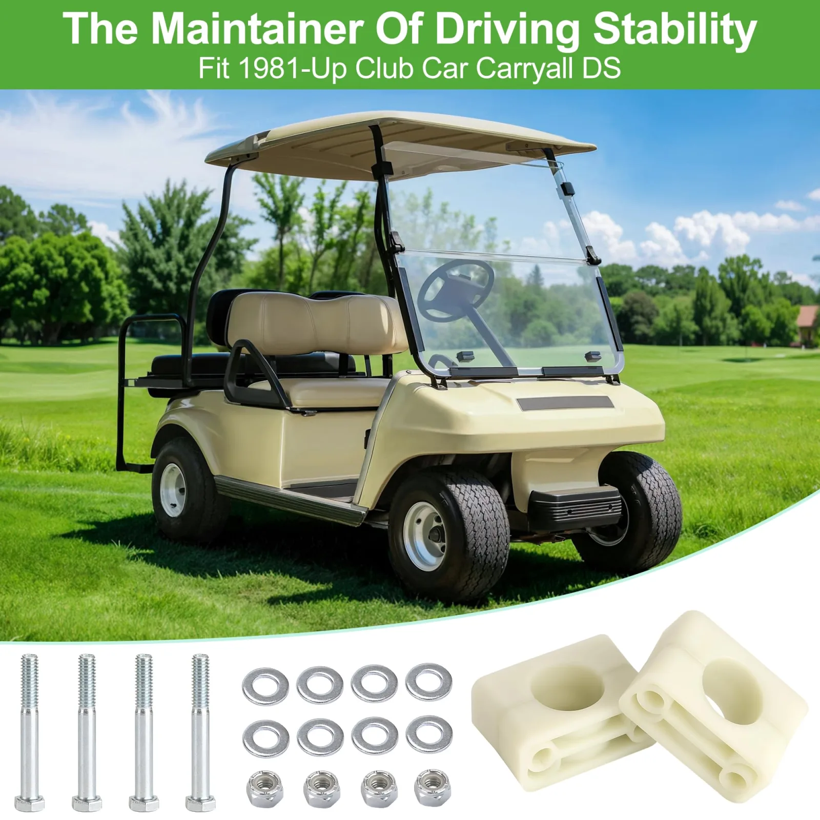 10L0L Brake Block Kit for Club Car DS & Carryall image 3