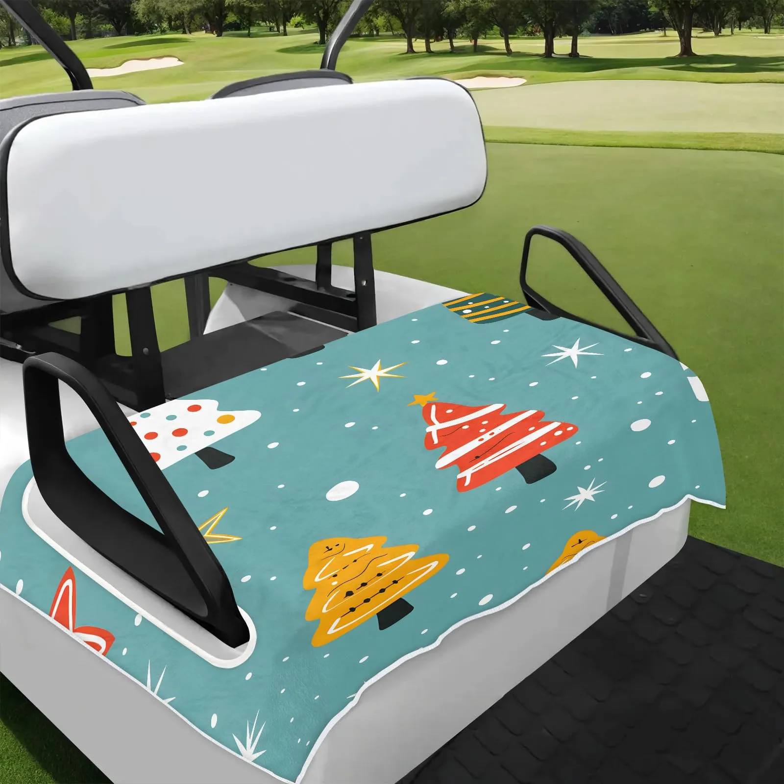 Tiveruda 51" x 31" Golf Cart Seat Cover — Universal 2-Person