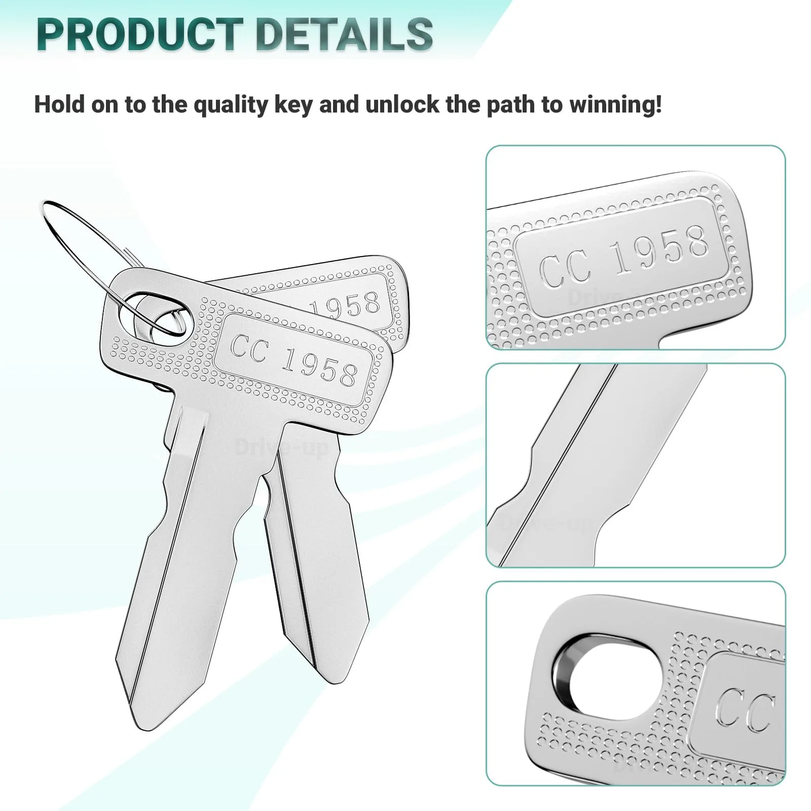 DRIVE UP DU00175 Ignition Keys for Club Car DS & Precedent image 3