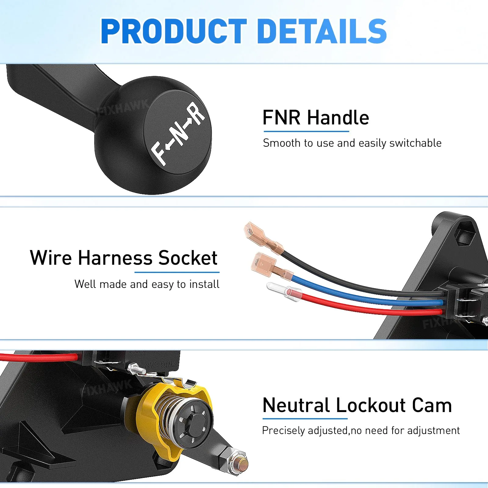 FIXHAWK F&R Shifter Assembly for Club Car DS Gas Carts image 4