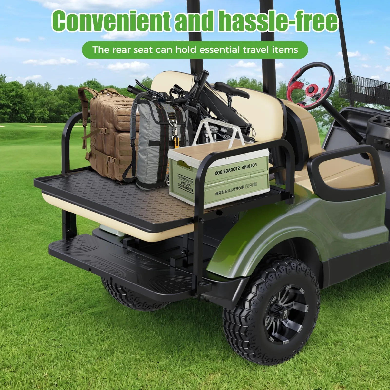 10L0L Rear Flip Seat Kit for Yamaha G29 Drive 2007-2016 image 4