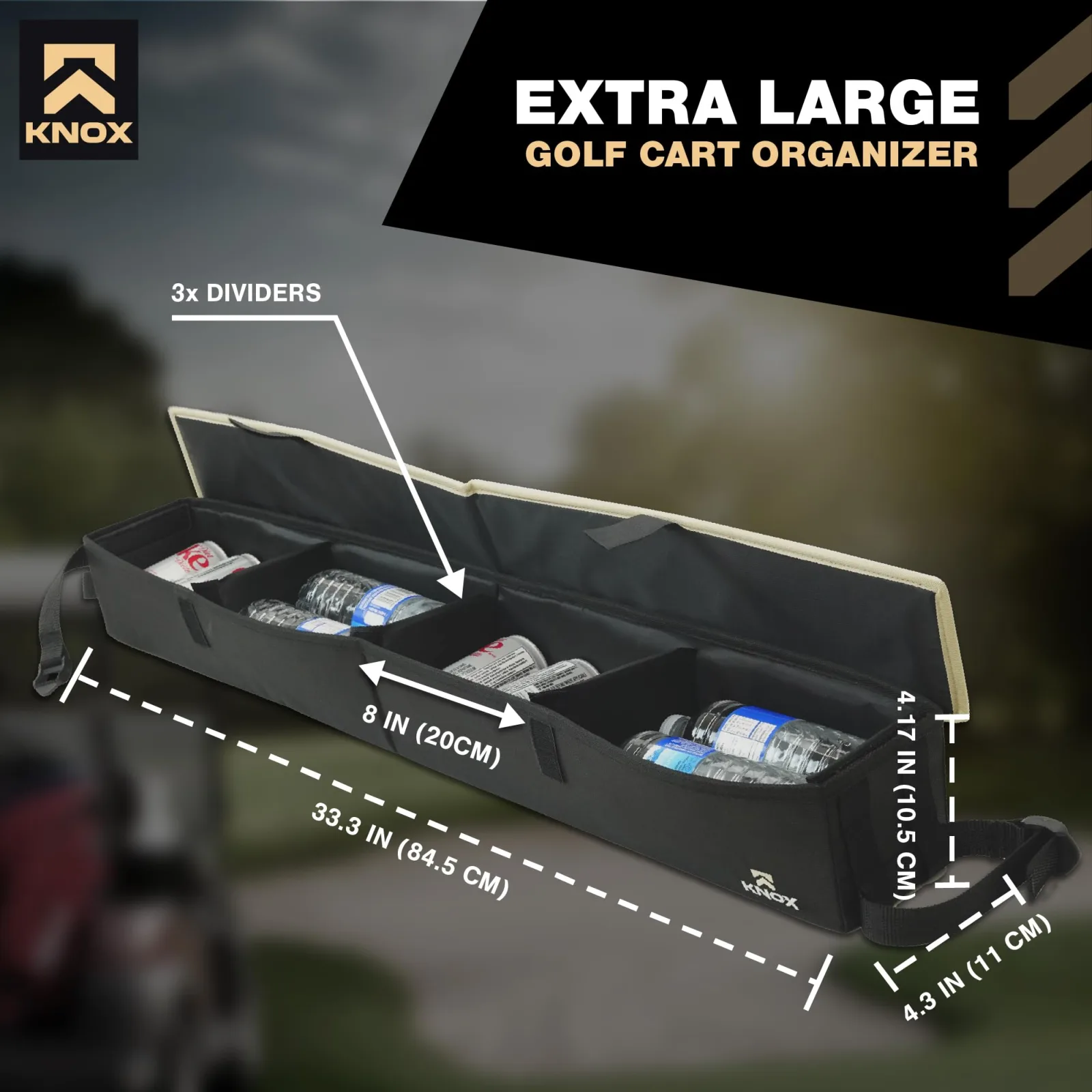 KNOX Golf Cart Storage Basket with Lid KNB005 image 2