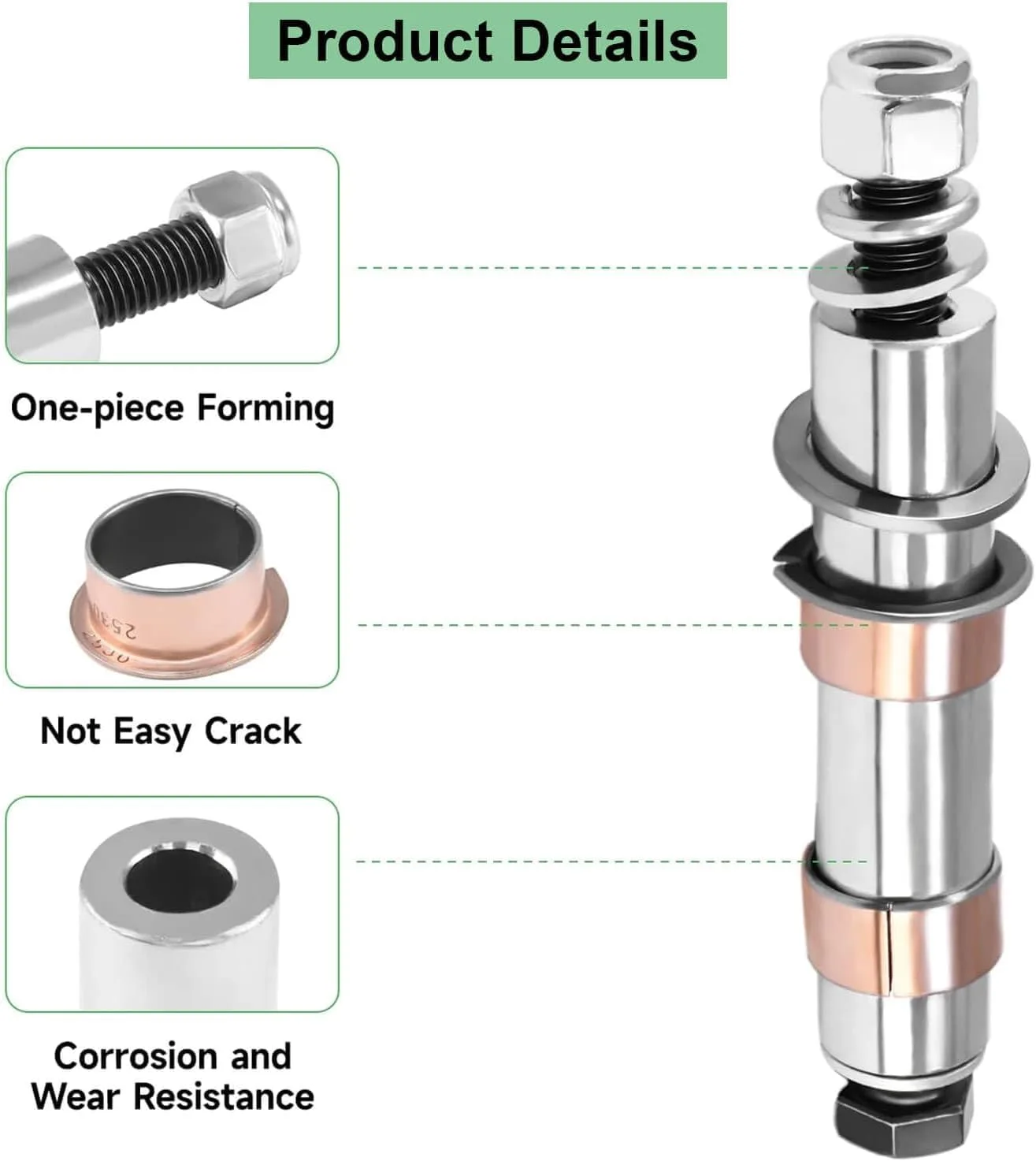 LEAPGOMAX Spindle Bushing Kit for E-Z-GO TXT/PDS image 3