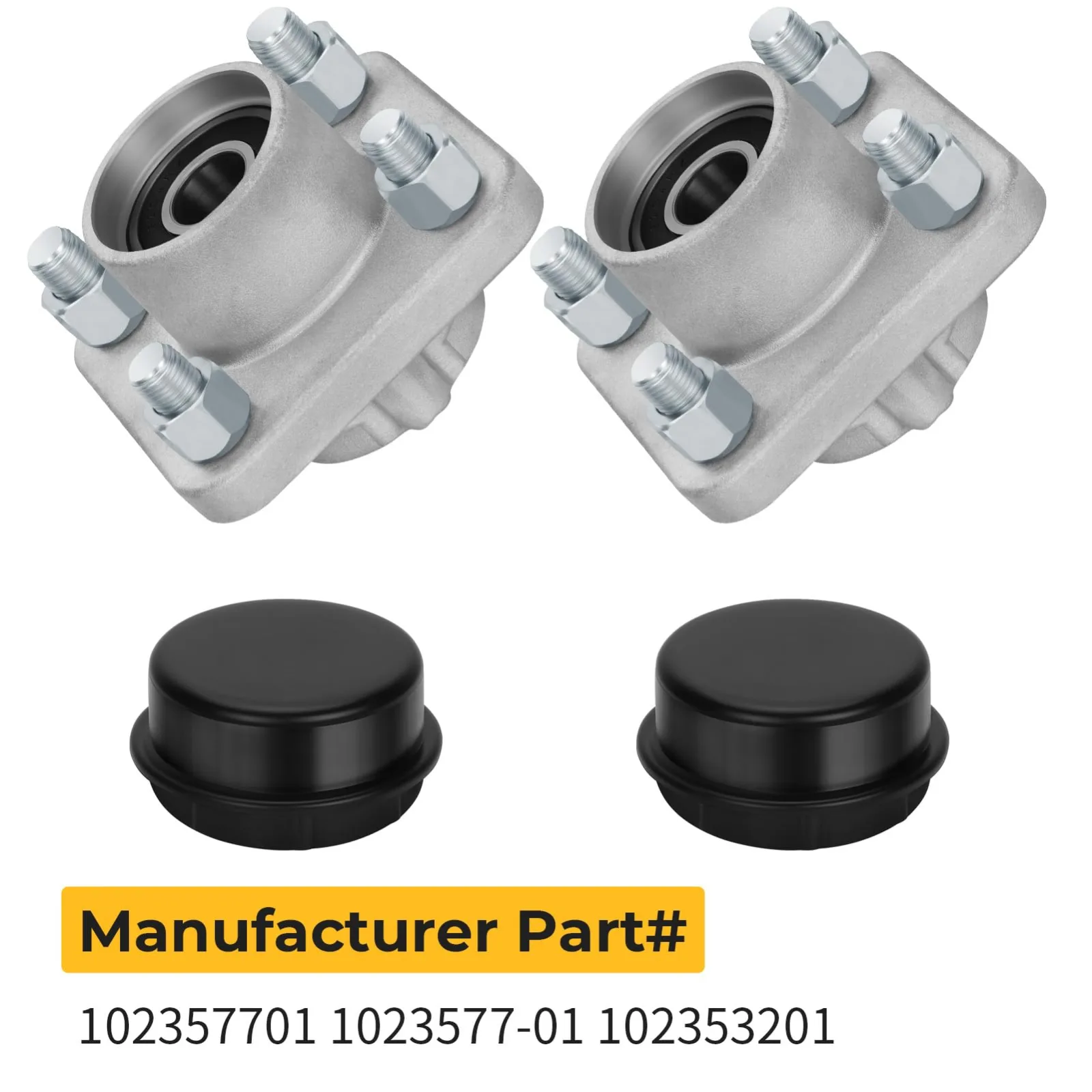 M MATI Front Wheel Hub Assembly for Club Car DS & Precedent image 3