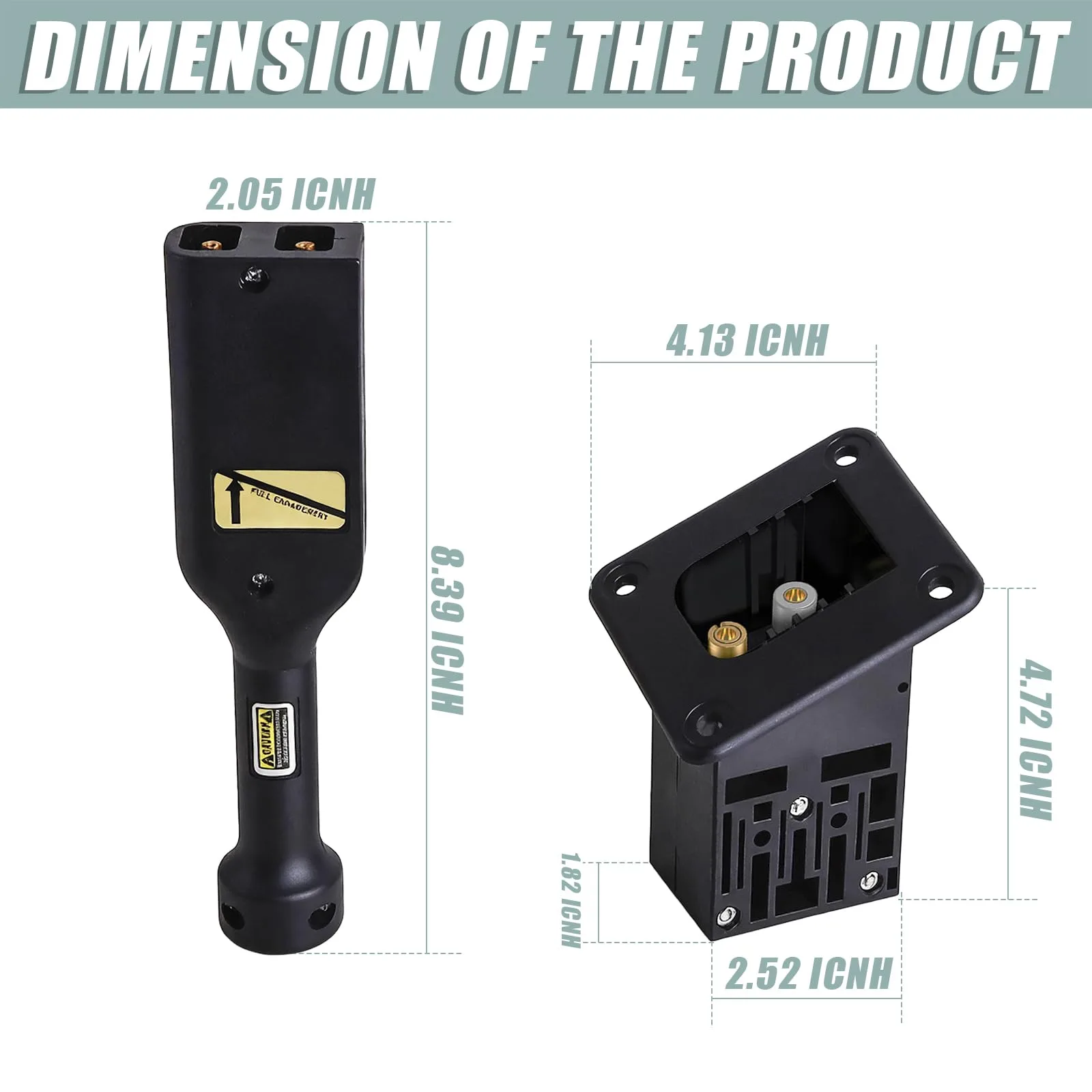 HOGUCAL 36V PowerWise Charger Receptacle Handle Plug for E-Z-GO TXT/Medalist (1996+) image 2