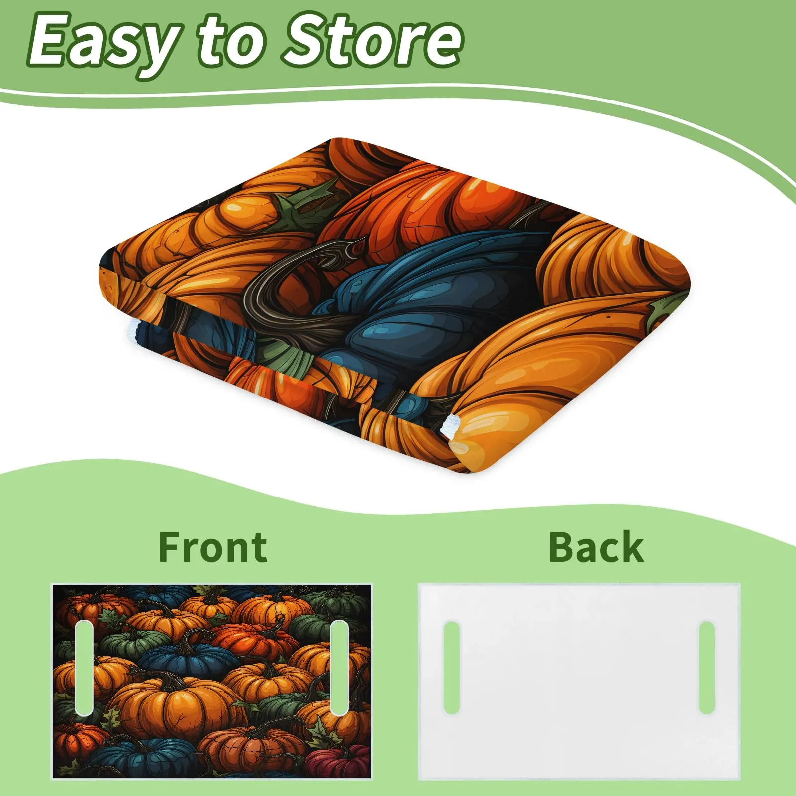 Tiveruda Halloween Pumpkin Golf Cart Seat Cover 51 x 31 in image 4