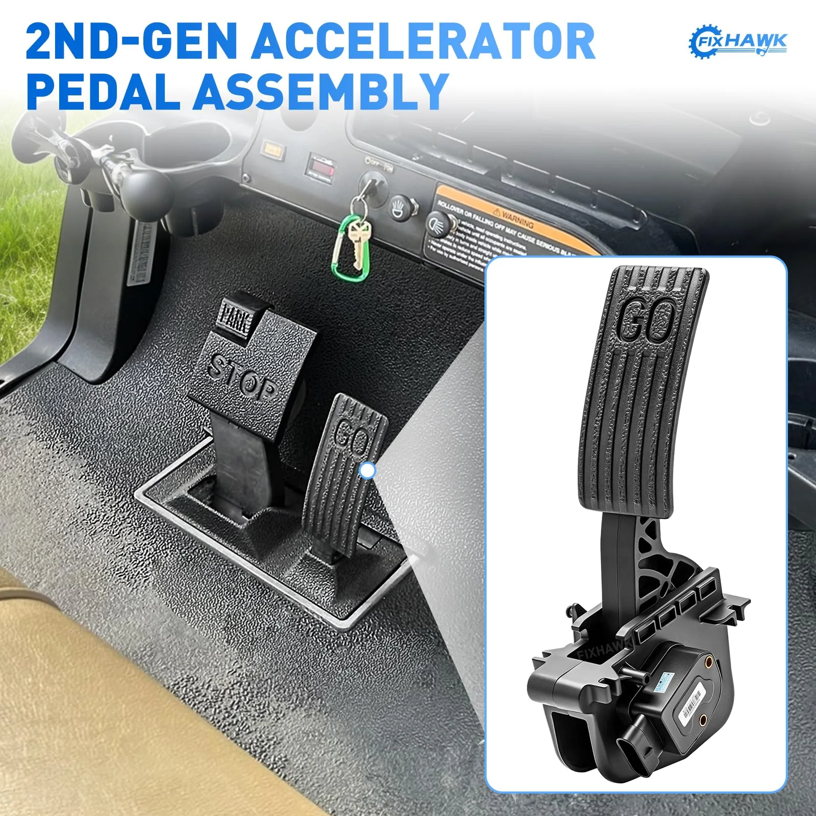 FIXHAWK Accelerator Pedal Kit for Club Car Precedent image 3