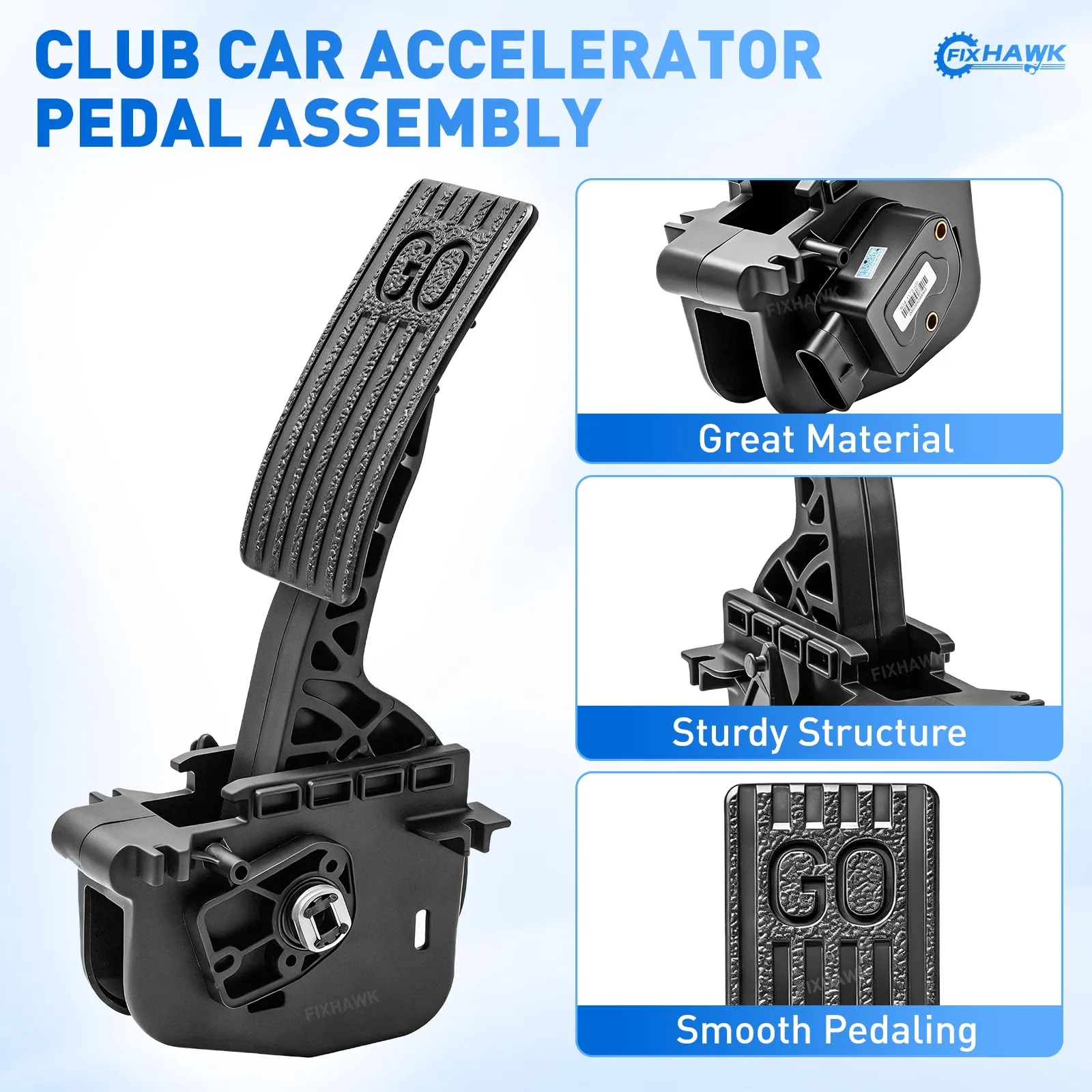 FIXHAWK Accelerator Pedal Kit for Club Car Precedent image 4