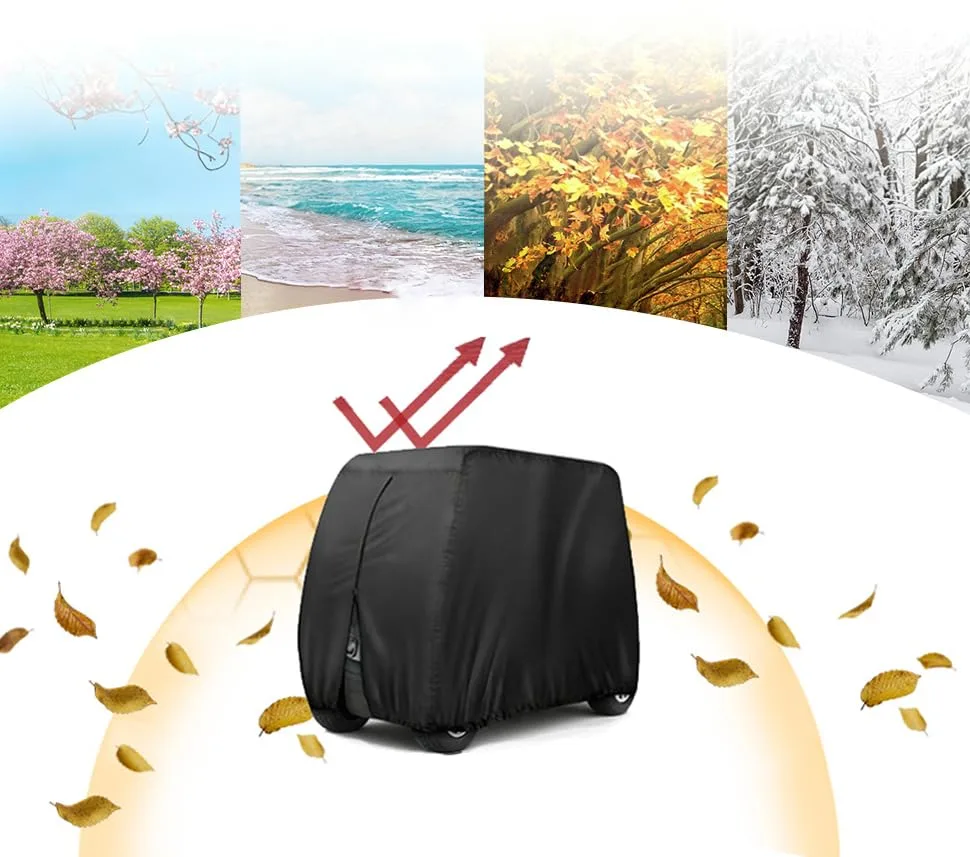 HXJKZJI Golf Cart Cover for Denago Rover XL 4 Passenger (2019–2025) image 4