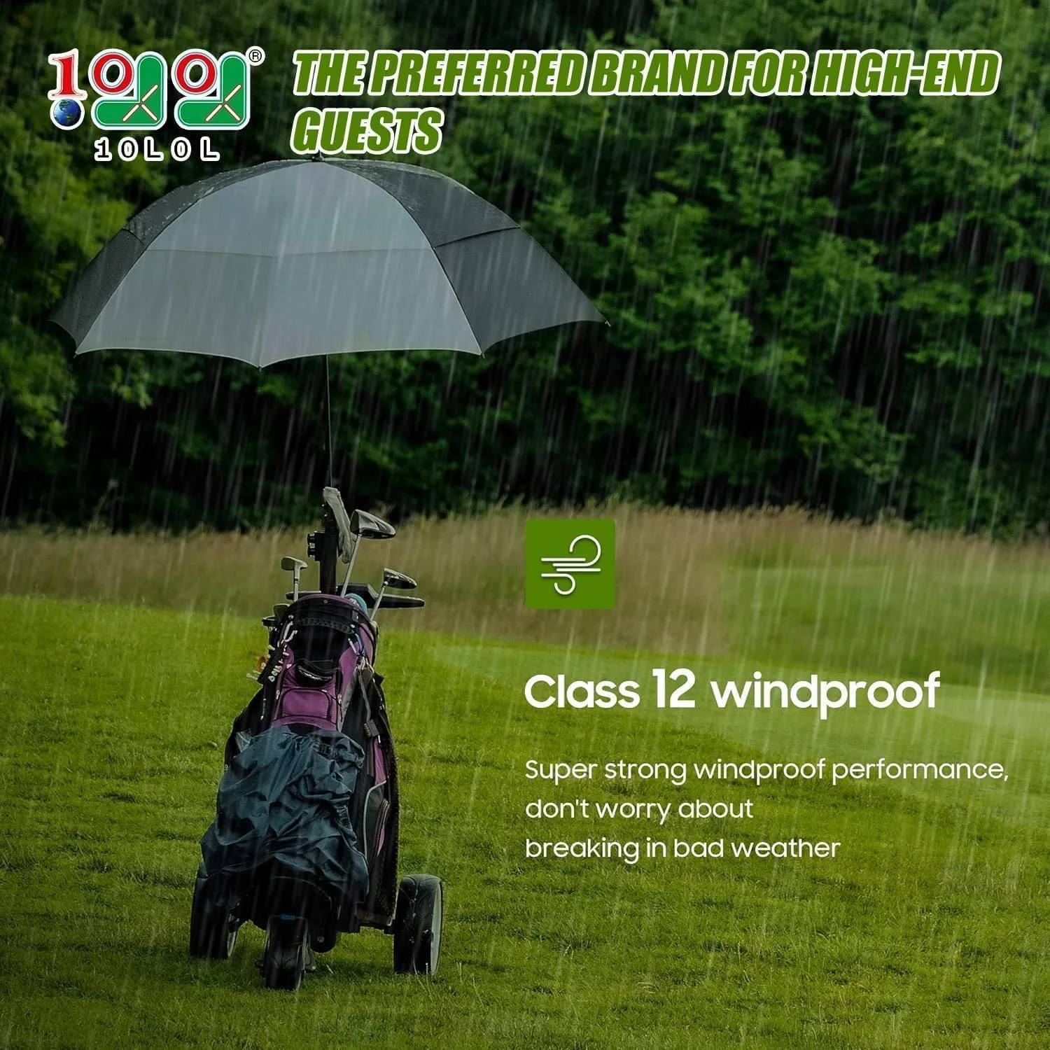 10L0L Golf Push Cart Umbrella Holder image 4