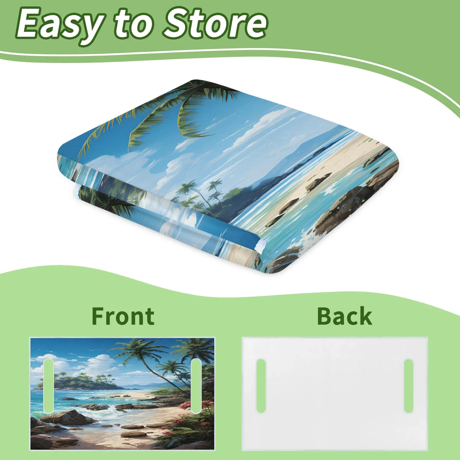 Tiveruda Ocean Palm Tree Golf Cart Seat Cover image 4