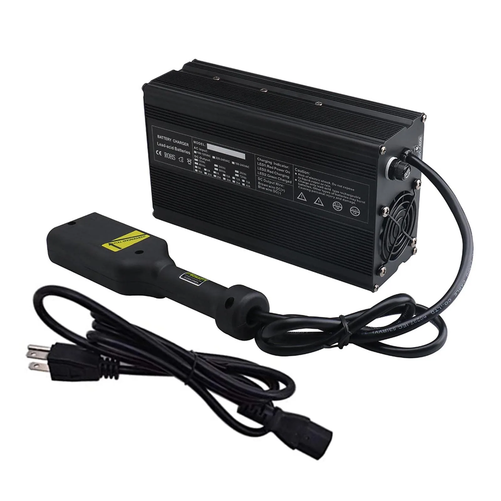 WYSWDJ Golf Cart Battery Charger with D-Style Plug