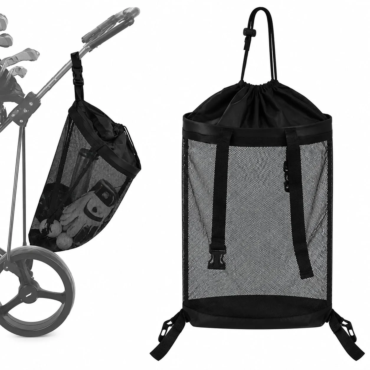 RJAHDNC Mesh Storage Bag for Big Max AutoFold Trolley