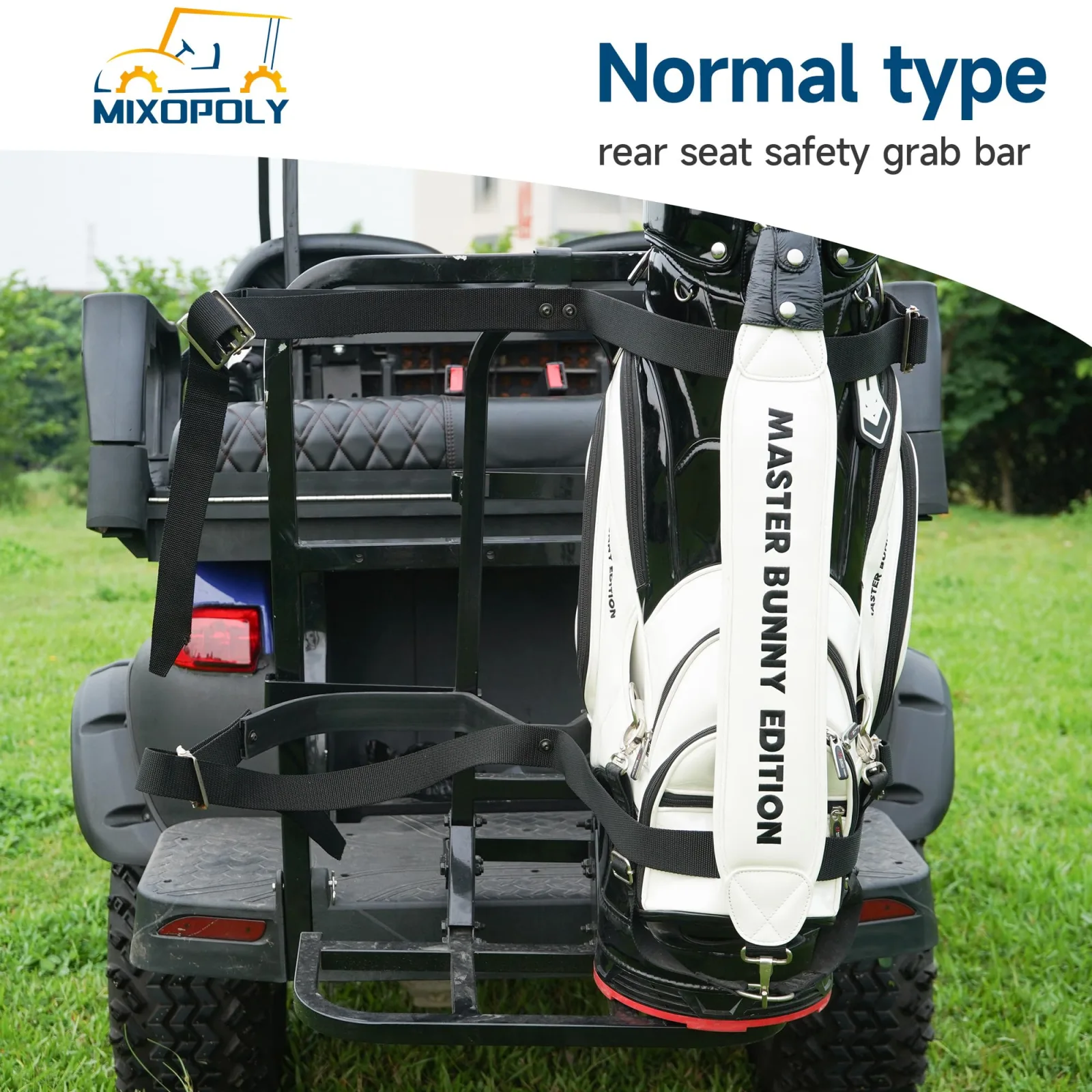 Mixopoly Universal Golf Cart Rear Seat Bag Holder image 2
