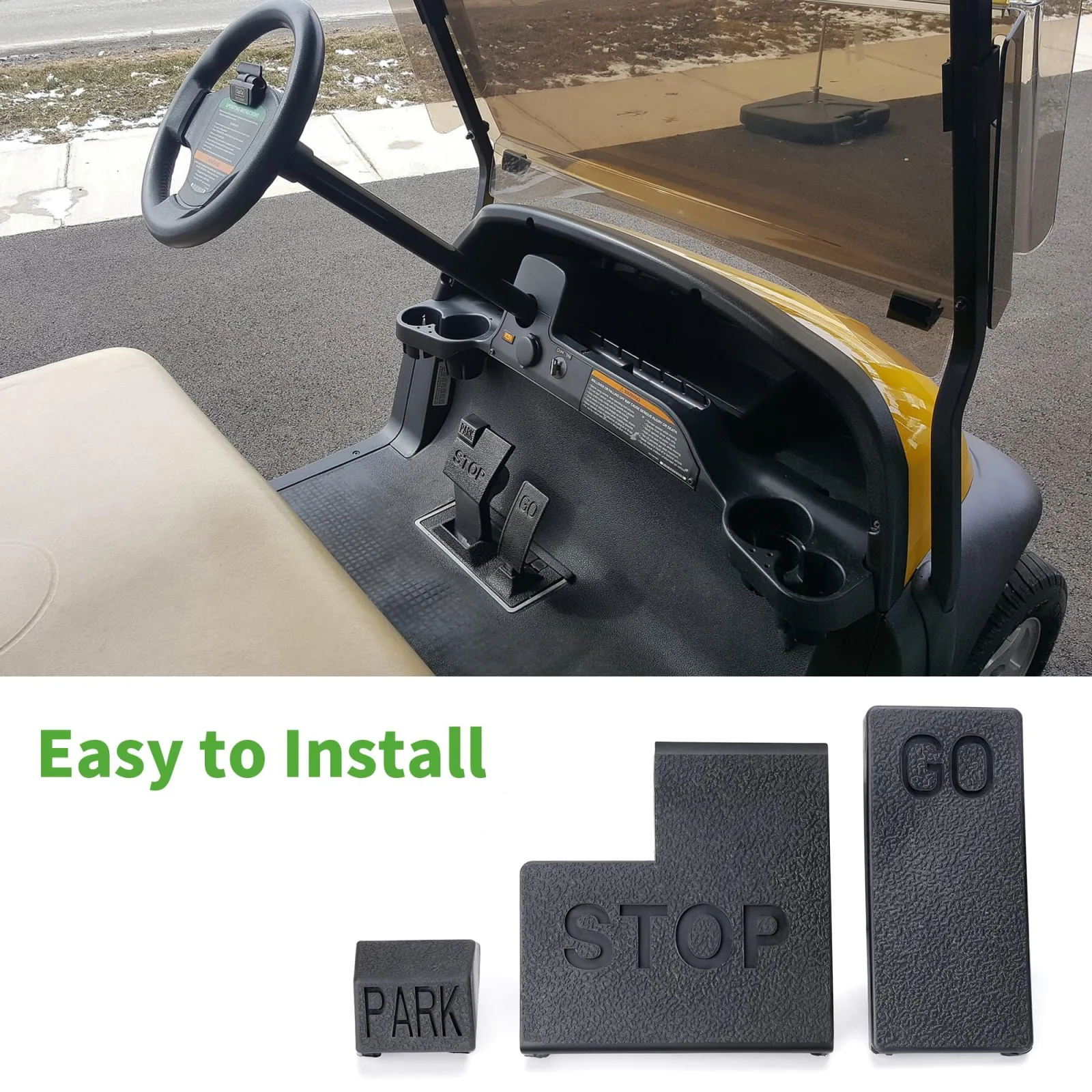 10L0L Pedal Pad Kit for Club Car Precedent image 3