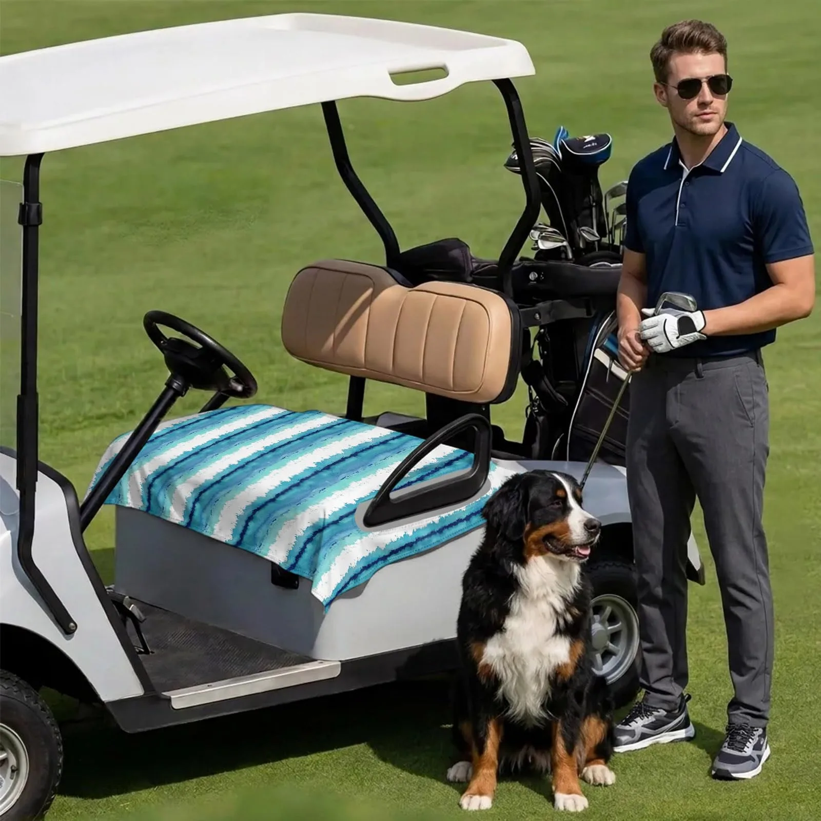 DecorLovee Golf Cart Seat Cover for 2-Seater Carts image 3