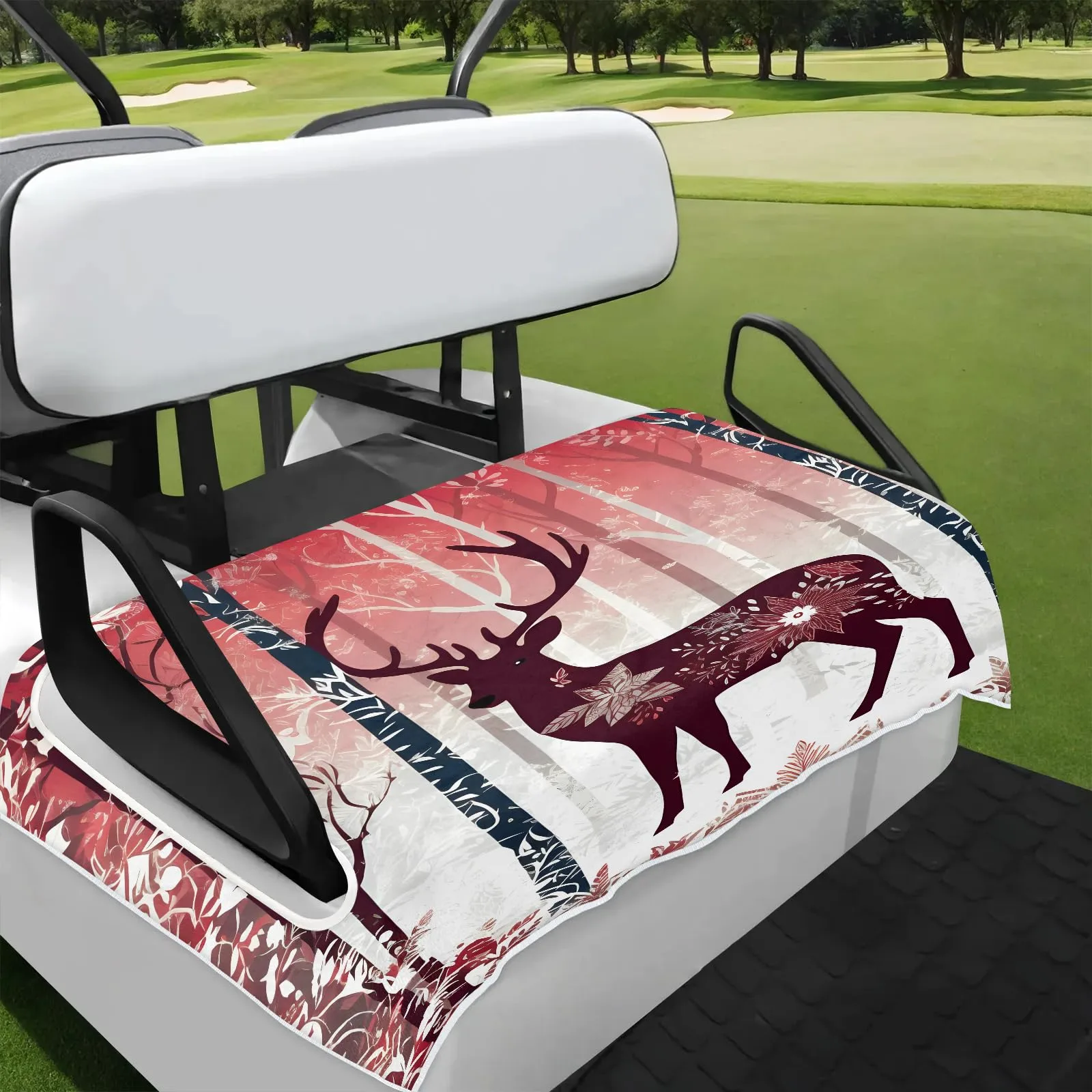 Tiveruda Golf Cart Seat Cover for Double Seats