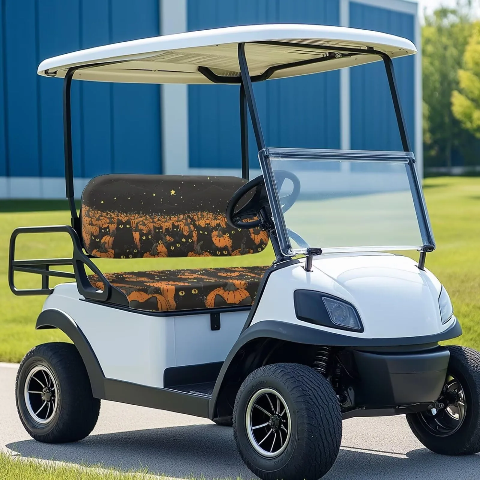 Quidrwyo Halloween Cat Golf Cart Seat Cover Set image 3