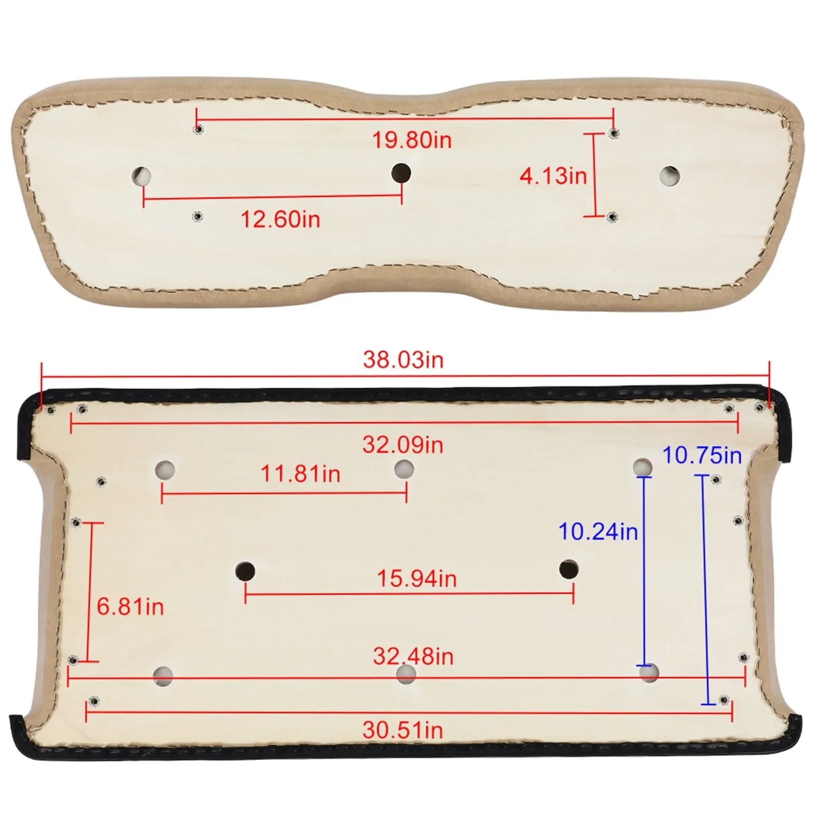 OCPTY Seat Cushion Set for Club Car DS Front Seat
