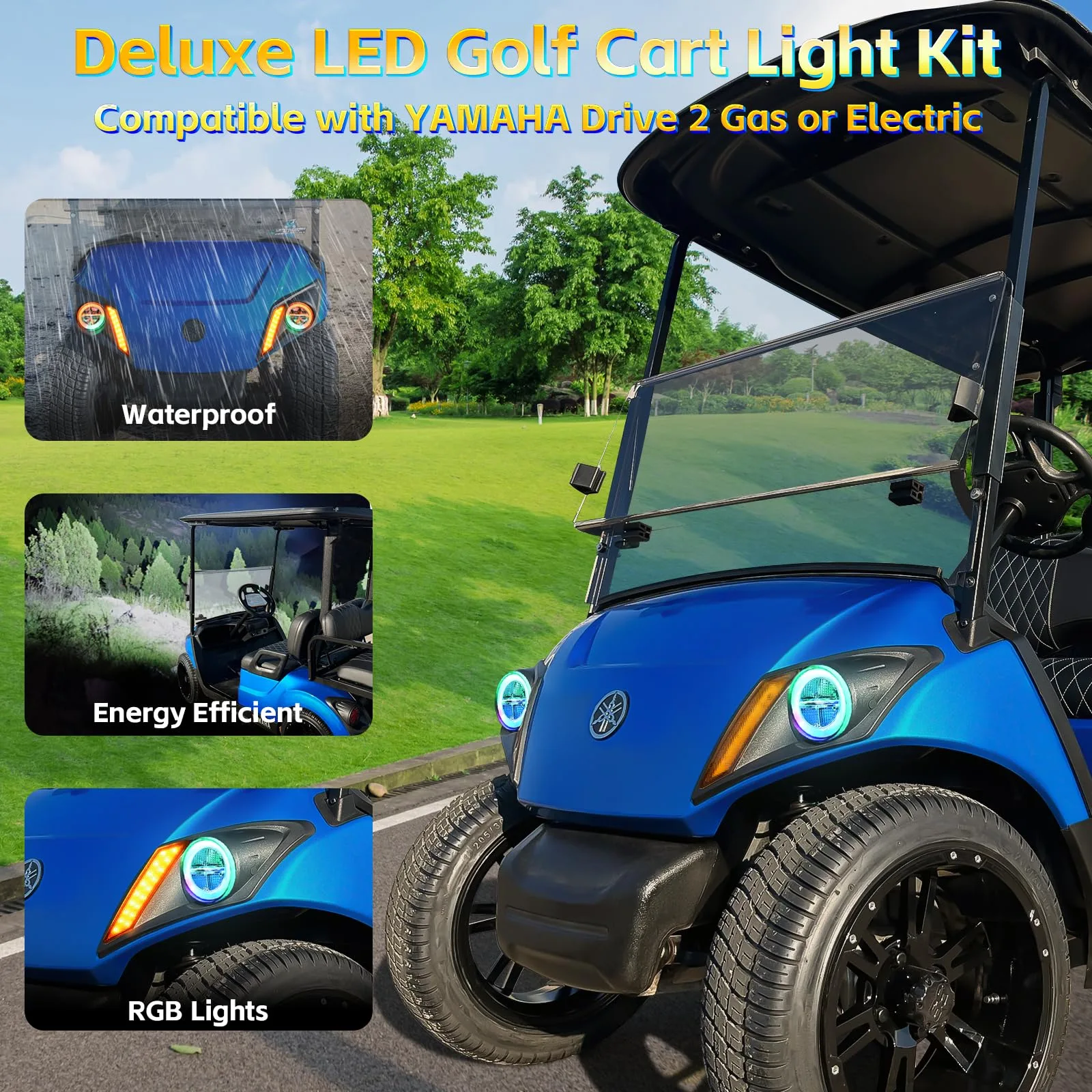CasCartCade RGB Light Kit for Yamaha Drive 2 2017-Up image 2