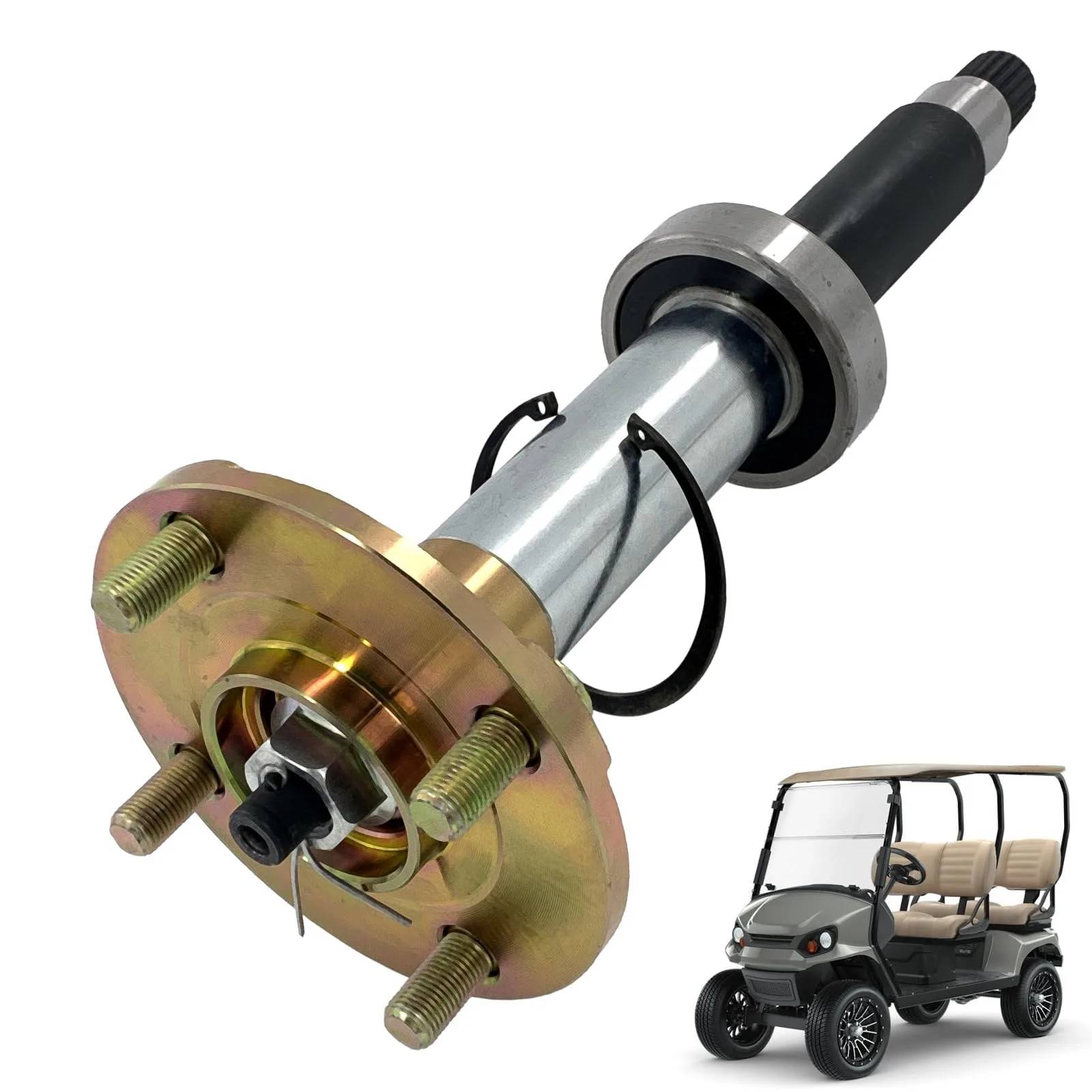 HUAYOUR Rear Axle Assembly for Yamaha G29 2007-2016