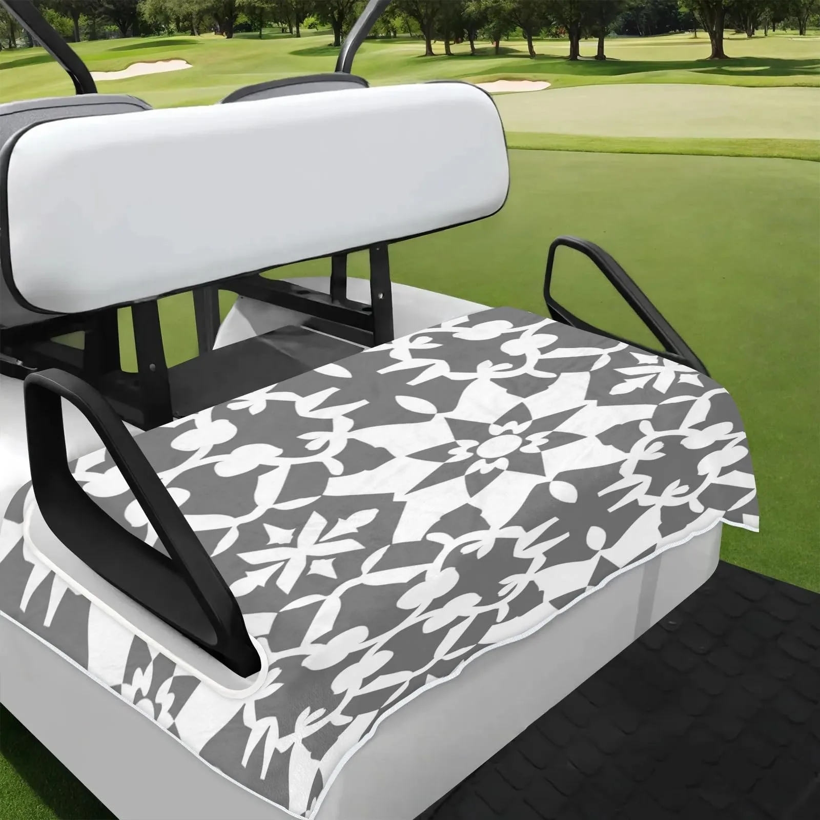 Tiveruda Moroccan Trellis Golf Cart Seat Cover 51 x 31