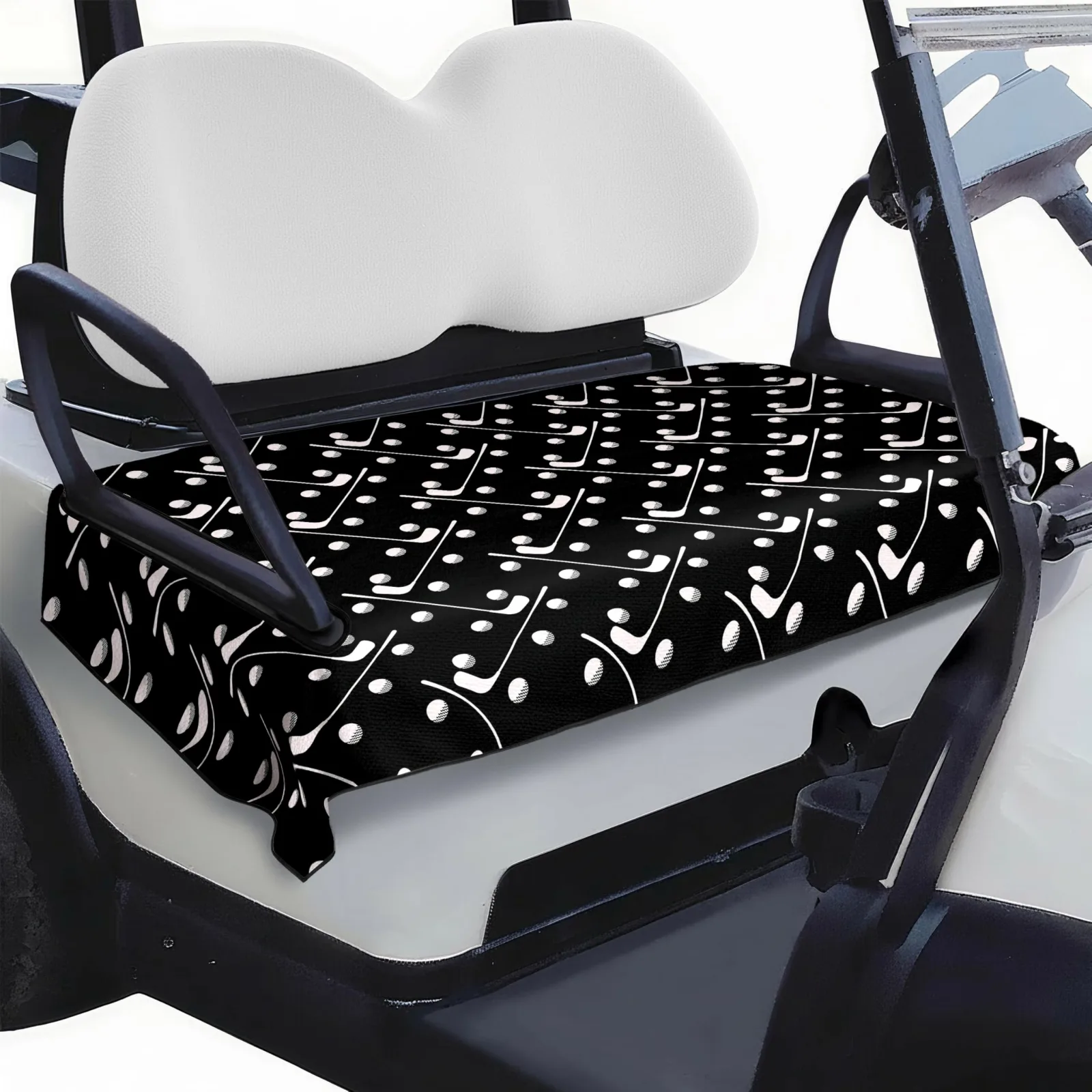 rywyyebsi Universal Golf Cart Seat Cover 51 x 31 in — Black Golf Clubs