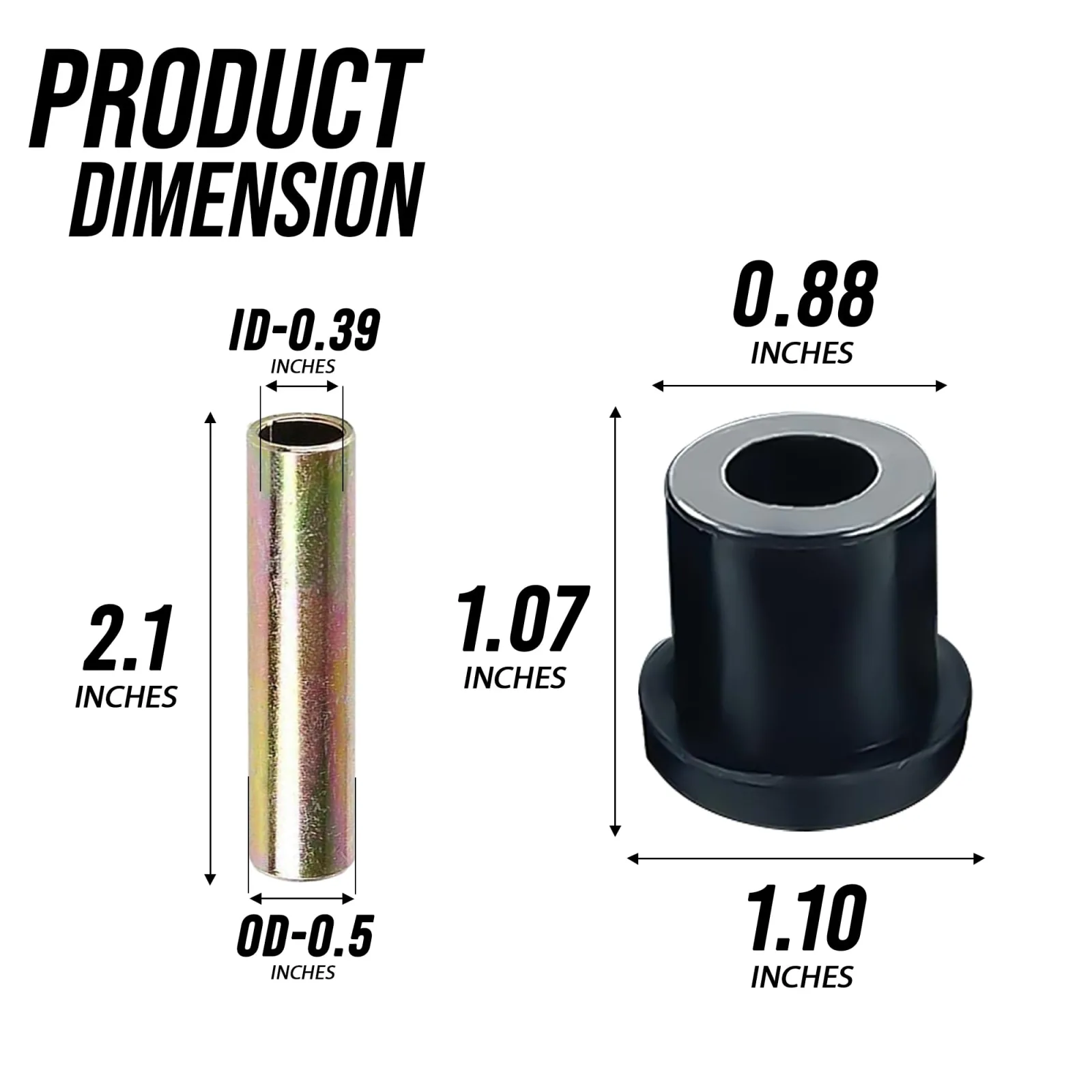 Huskey Leaf Spring Bushing Kit for Club Car DS 1981-Up image 3
