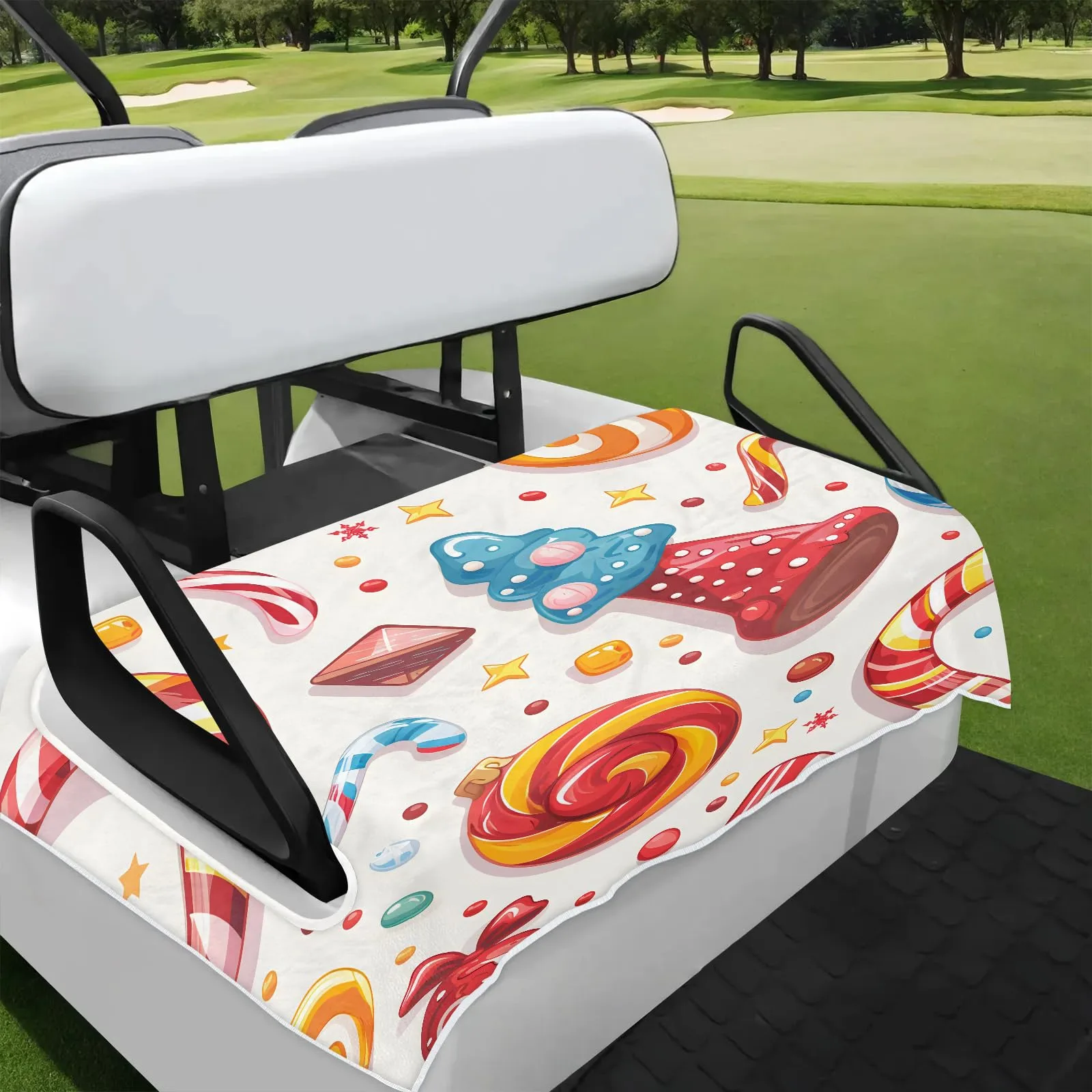 Tiveruda Golf Cart Seat Cover for Double Seats