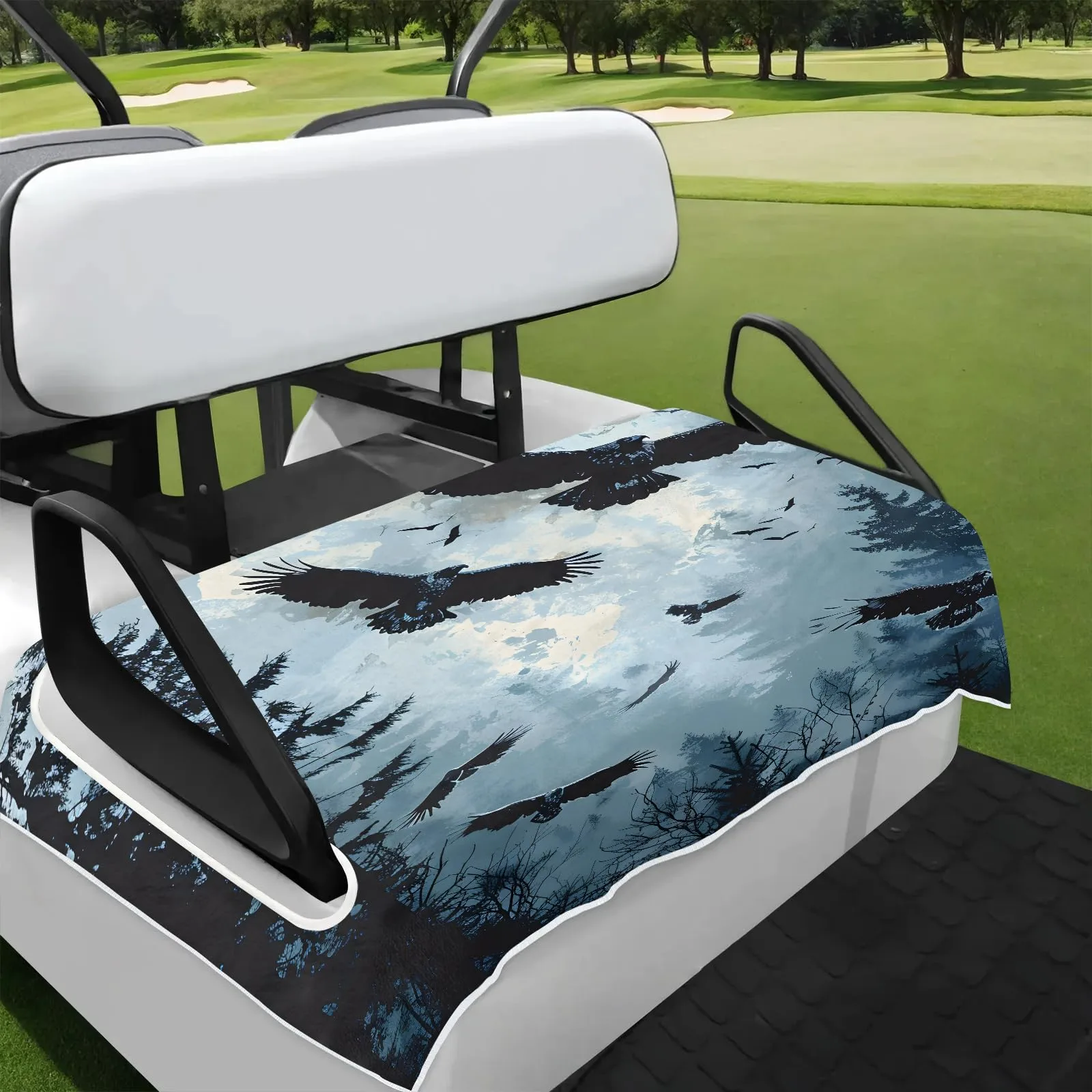 Tiveruda Golf Cart Seat Cover for Double Seats, 51 x 31 in