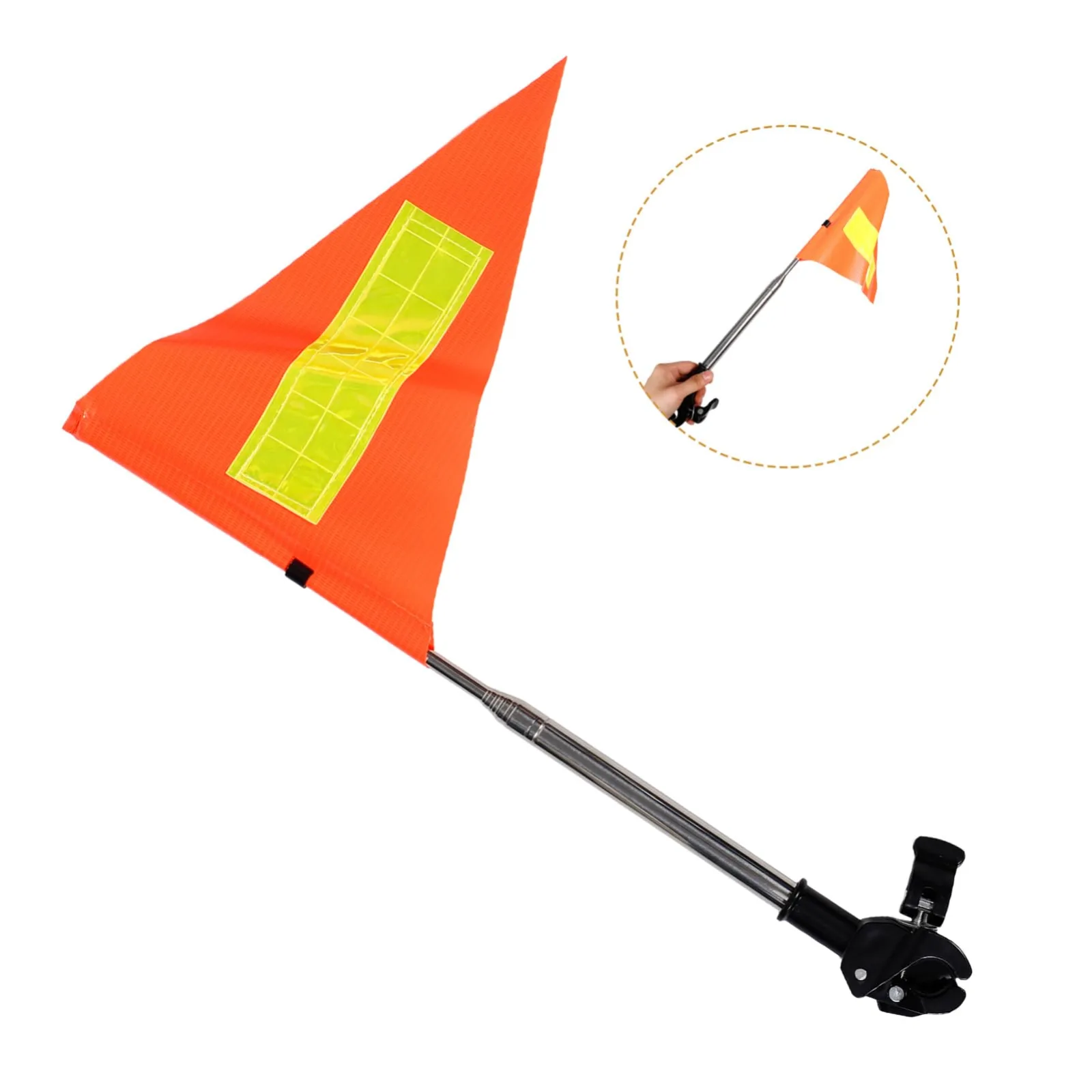 BIUDECO Orange Telescopic Golf Cart Safety Flag image 2