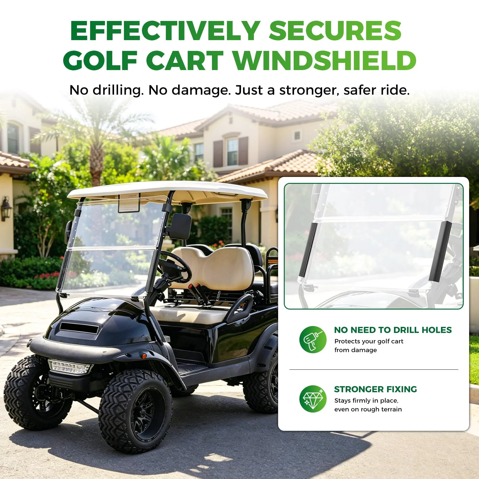 Panglong Club Car Windshield Clips for DS, Precedent & Tempo image 2