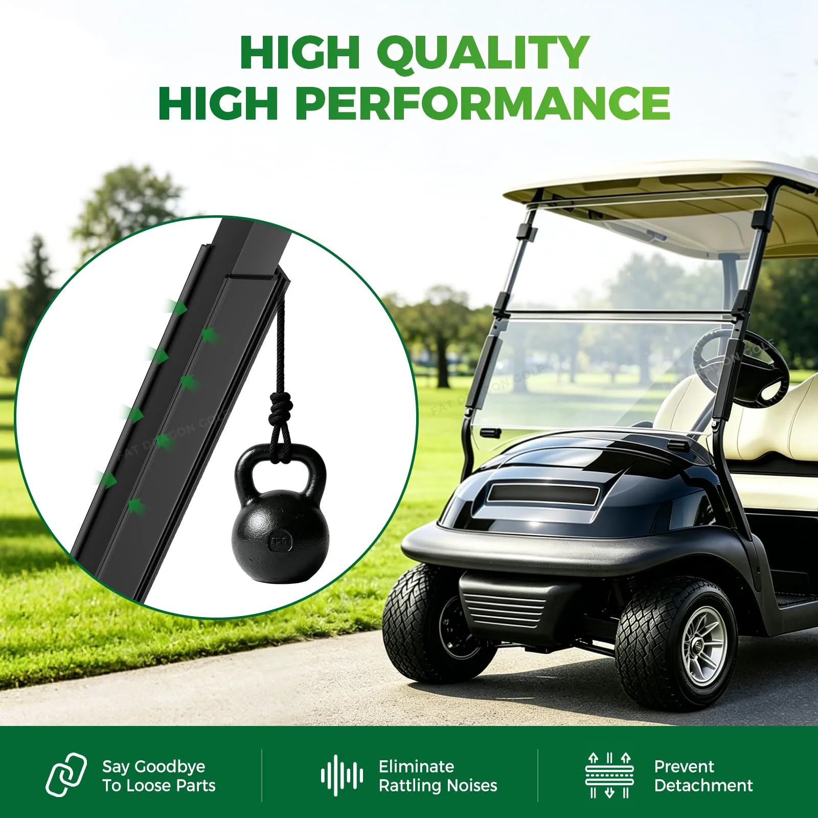 Panglong Club Car Windshield Clips for DS, Precedent & Tempo image 3