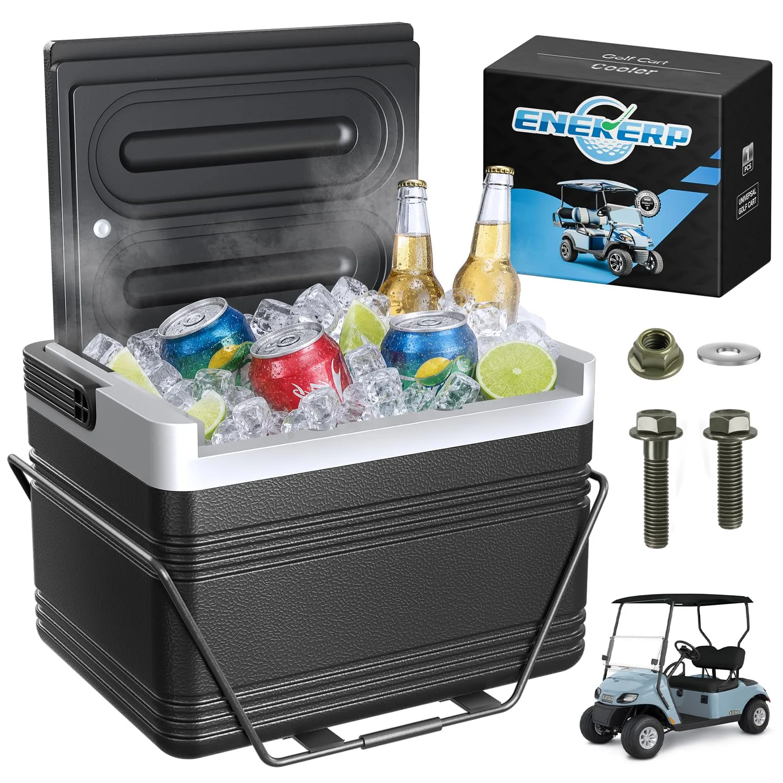 ENEKERP 8L Golf Cart Cooler for Club Car DS and E-Z-GO TXT