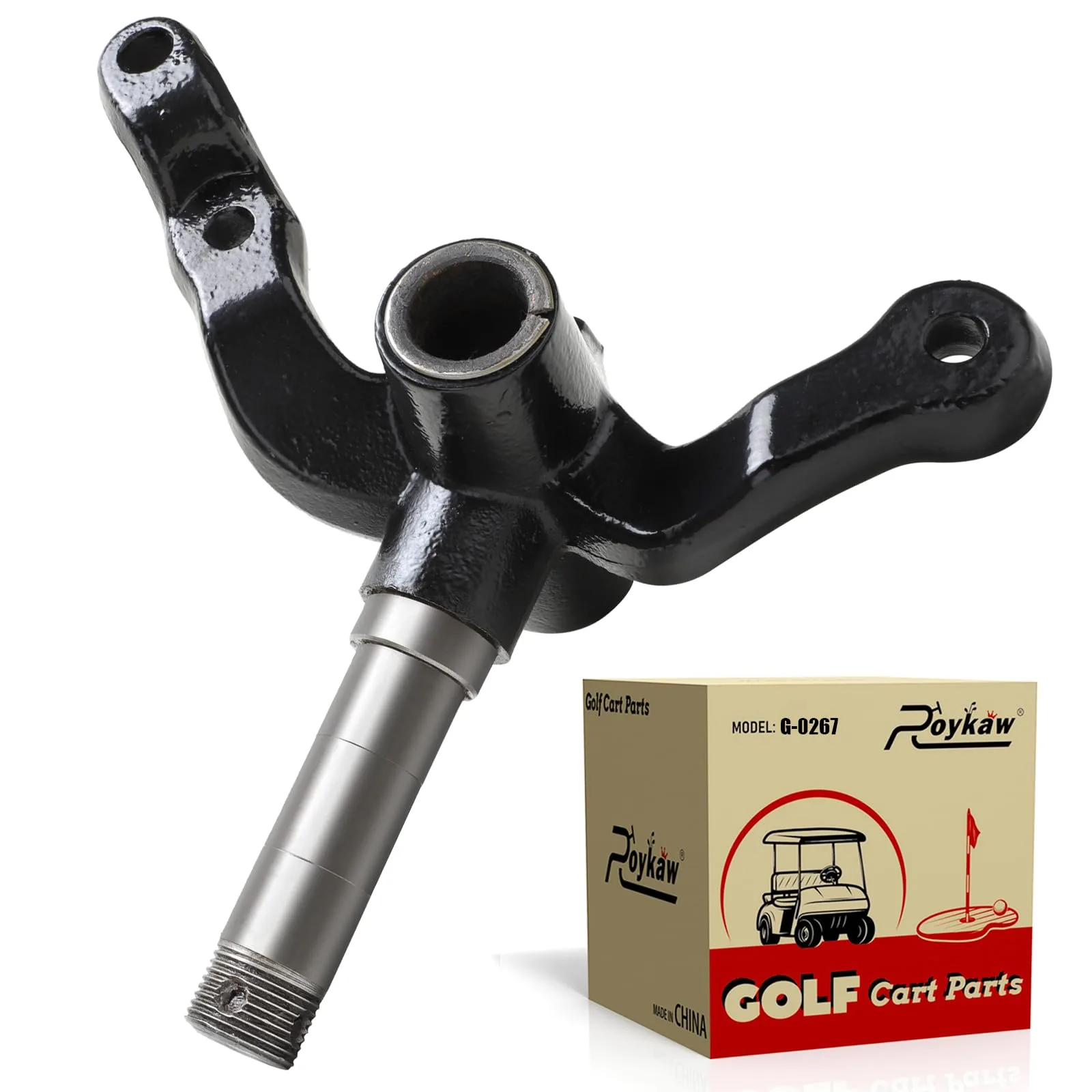 Roykaw Passenger-Side Spindle for E-Z-GO TXT Golf Carts