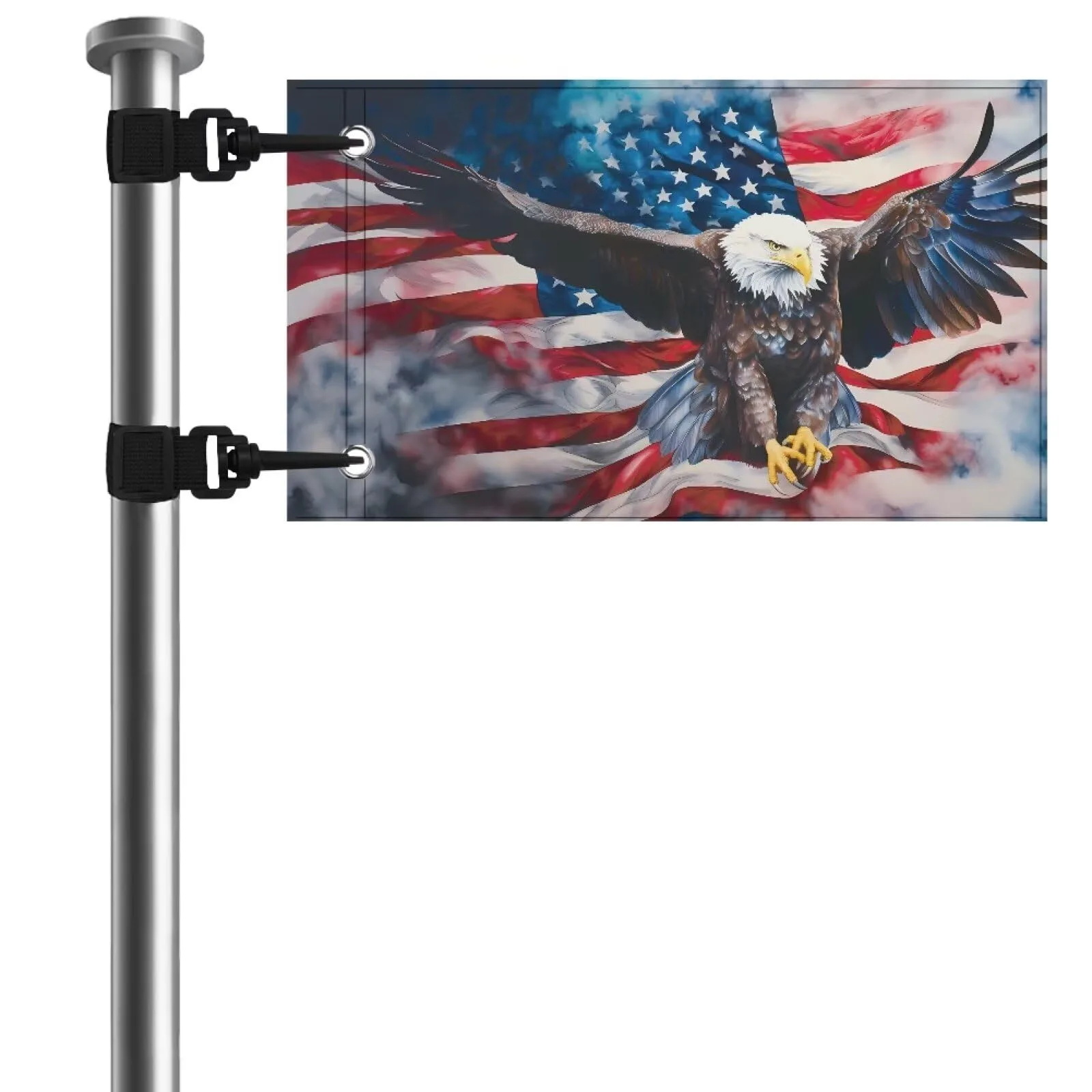 Whosucclay USA Eagle Golf Cart Flag with Straps