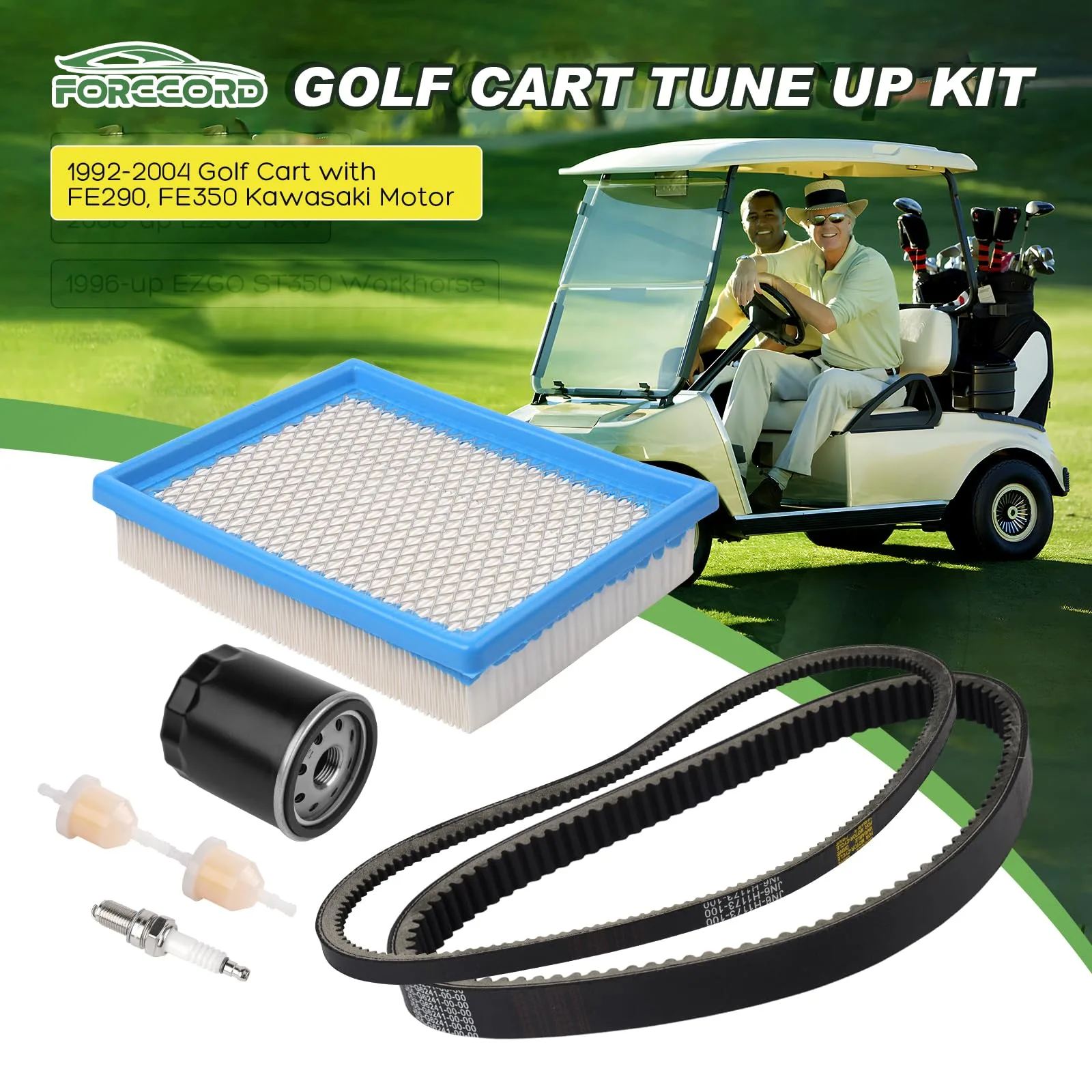 Forccord Tune Up Kit for 1992-2004 Club Car DS Gas image 2