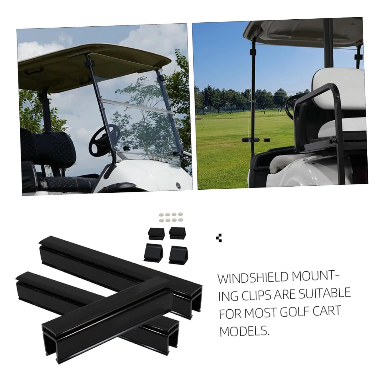 BCOATH Golf Cart Windshield Clips for Club Car DS/TXT image 3