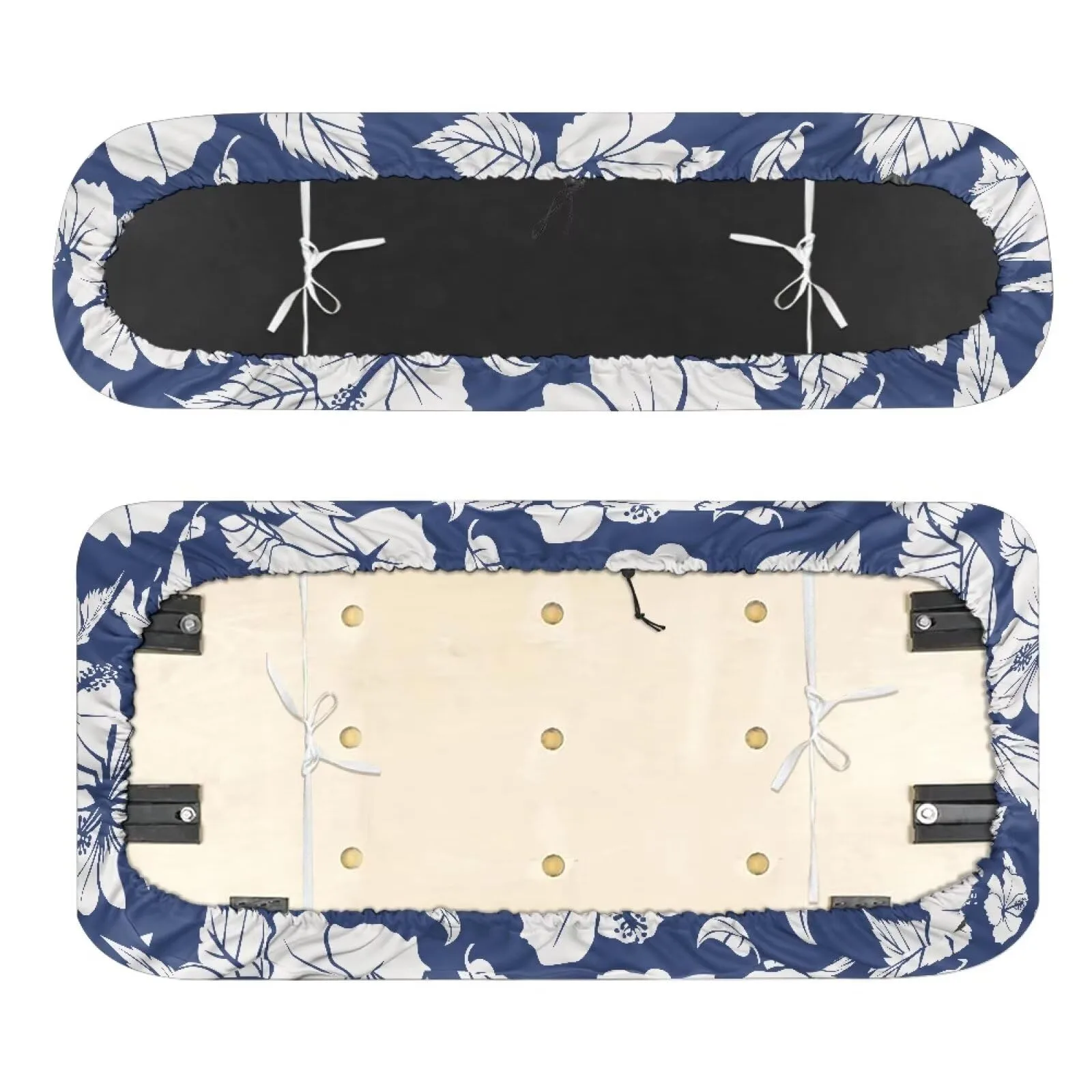 Quidrwyo Hibiscus Golf Cart Seat Cover Set for Club Car image 2
