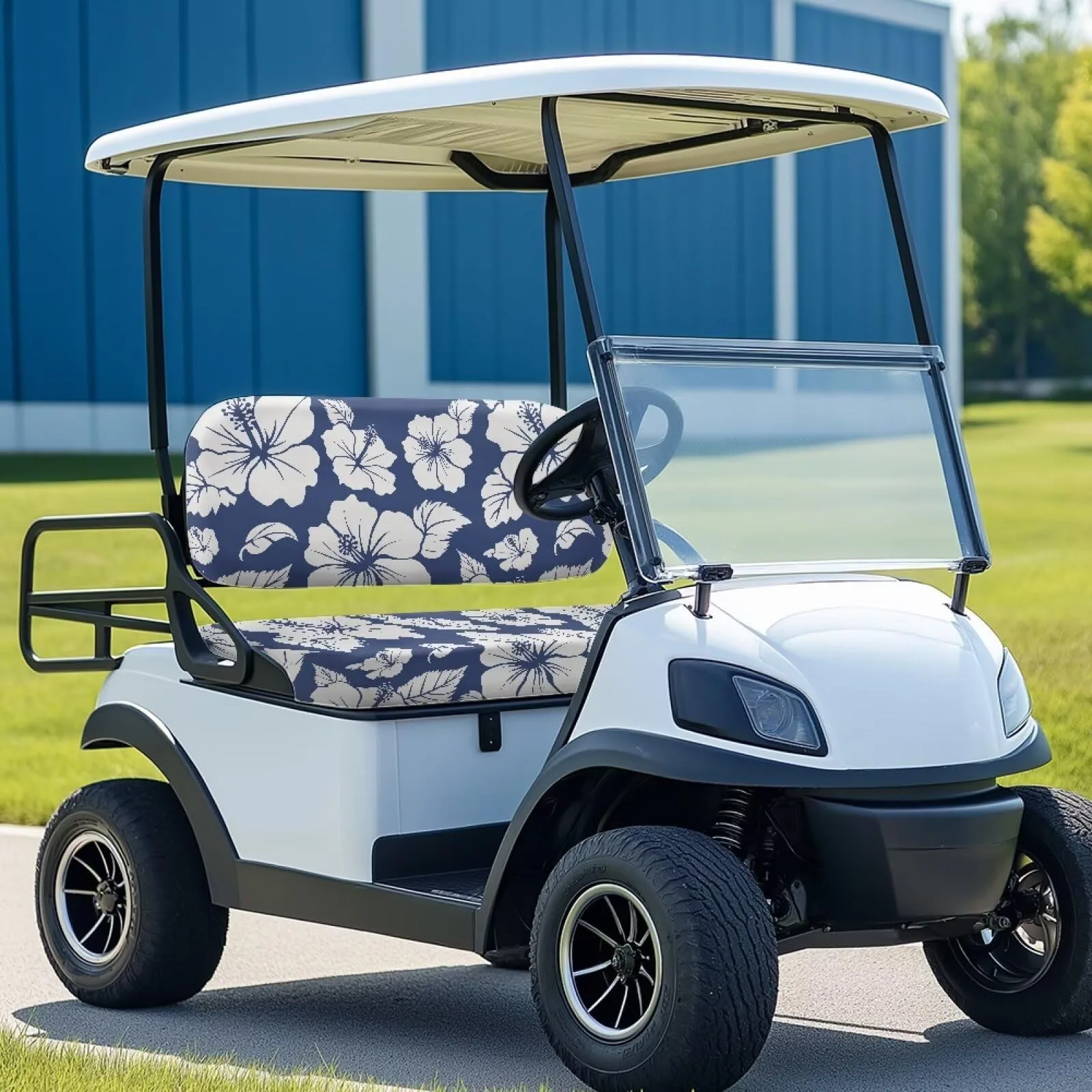 Quidrwyo Hibiscus Golf Cart Seat Cover Set for Club Car image 3