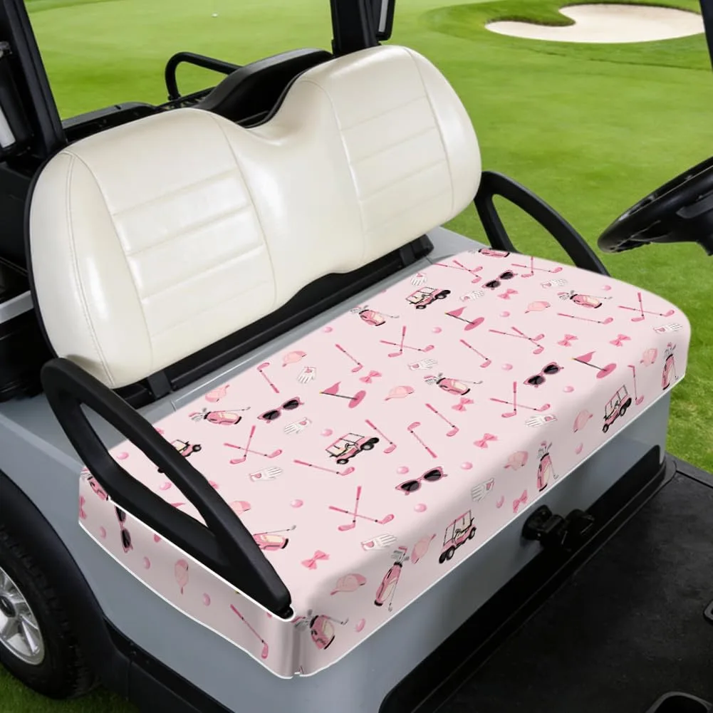 TNKBREEZE Pink Universal Golf Cart Seat Cover