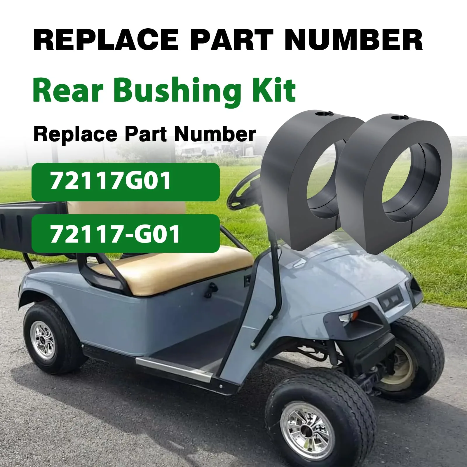 daydmaly Rear Spring Rubber Bushing 72117G01 for E-Z-GO TXT, Medalist (1994-2008) image 2