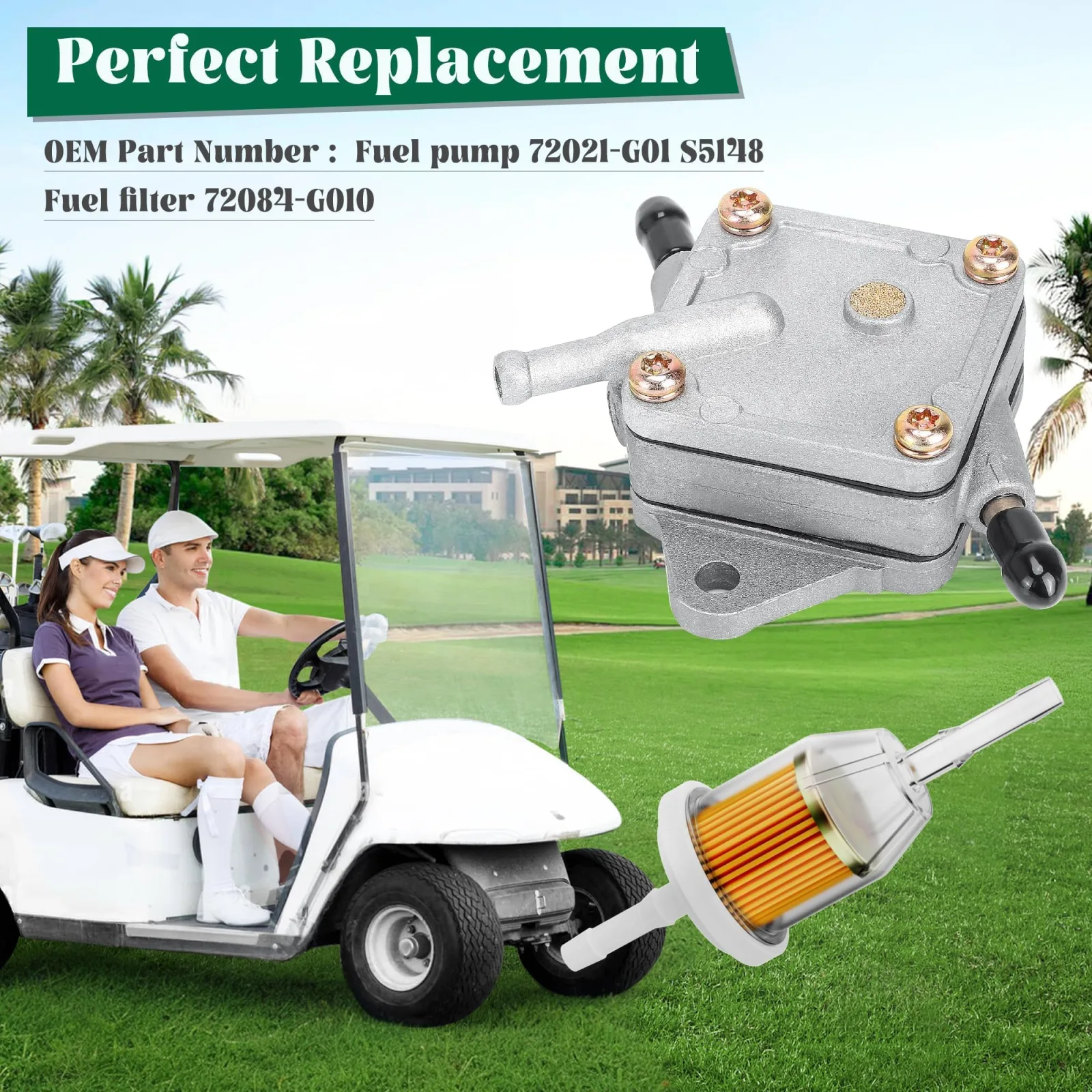 10L0L Fuel Pump Kit for E-Z-GO Golf Carts 00577-H image 3
