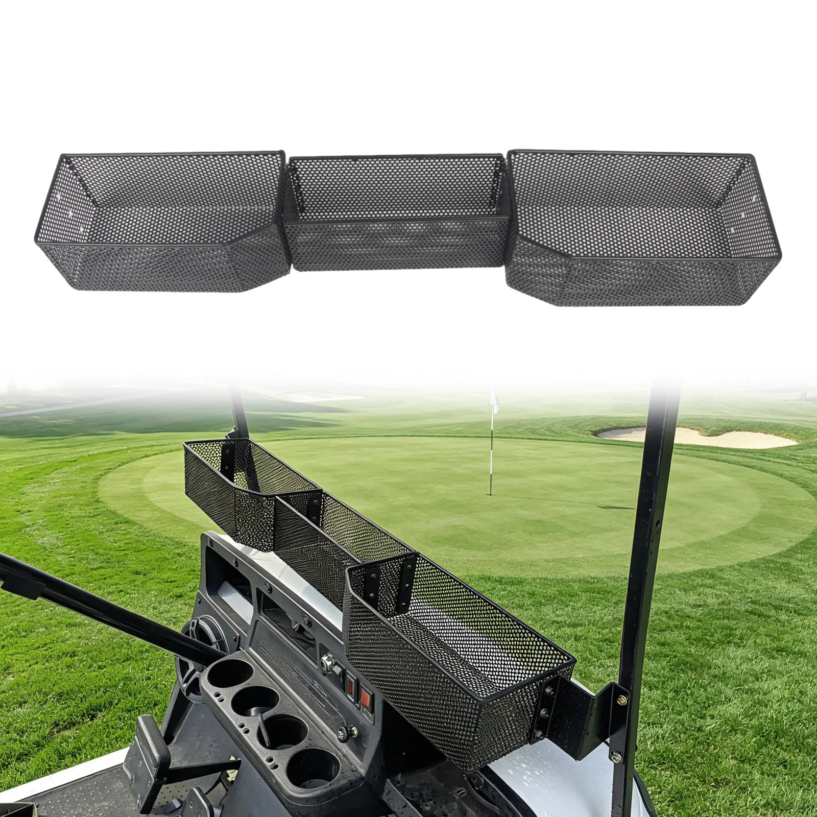 KAKABAS GOLF035 Front Dash Basket for E-Z-GO TXT
