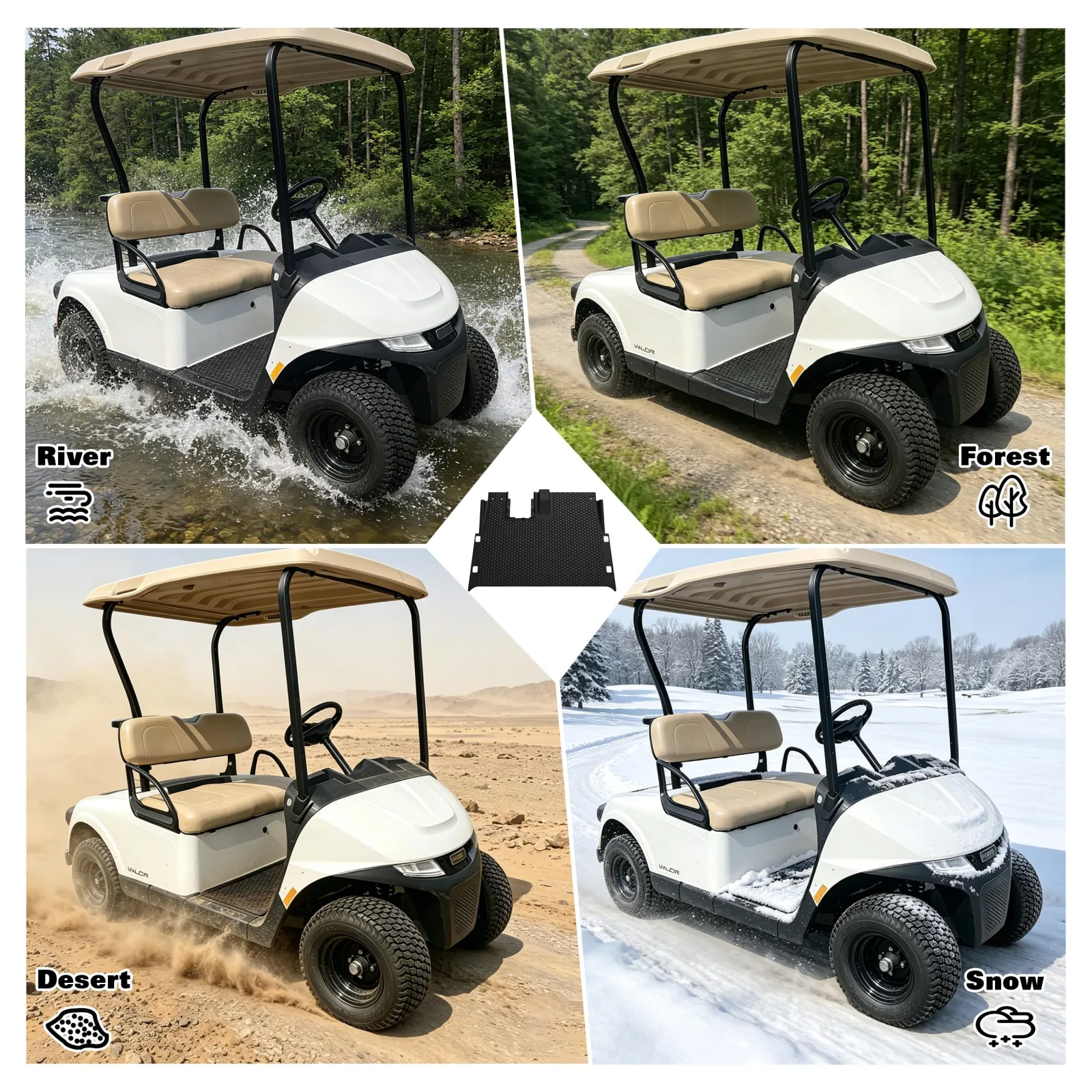 KAKABAS GOLF017 Floor Mat for E-Z-GO RXV Valor image 3