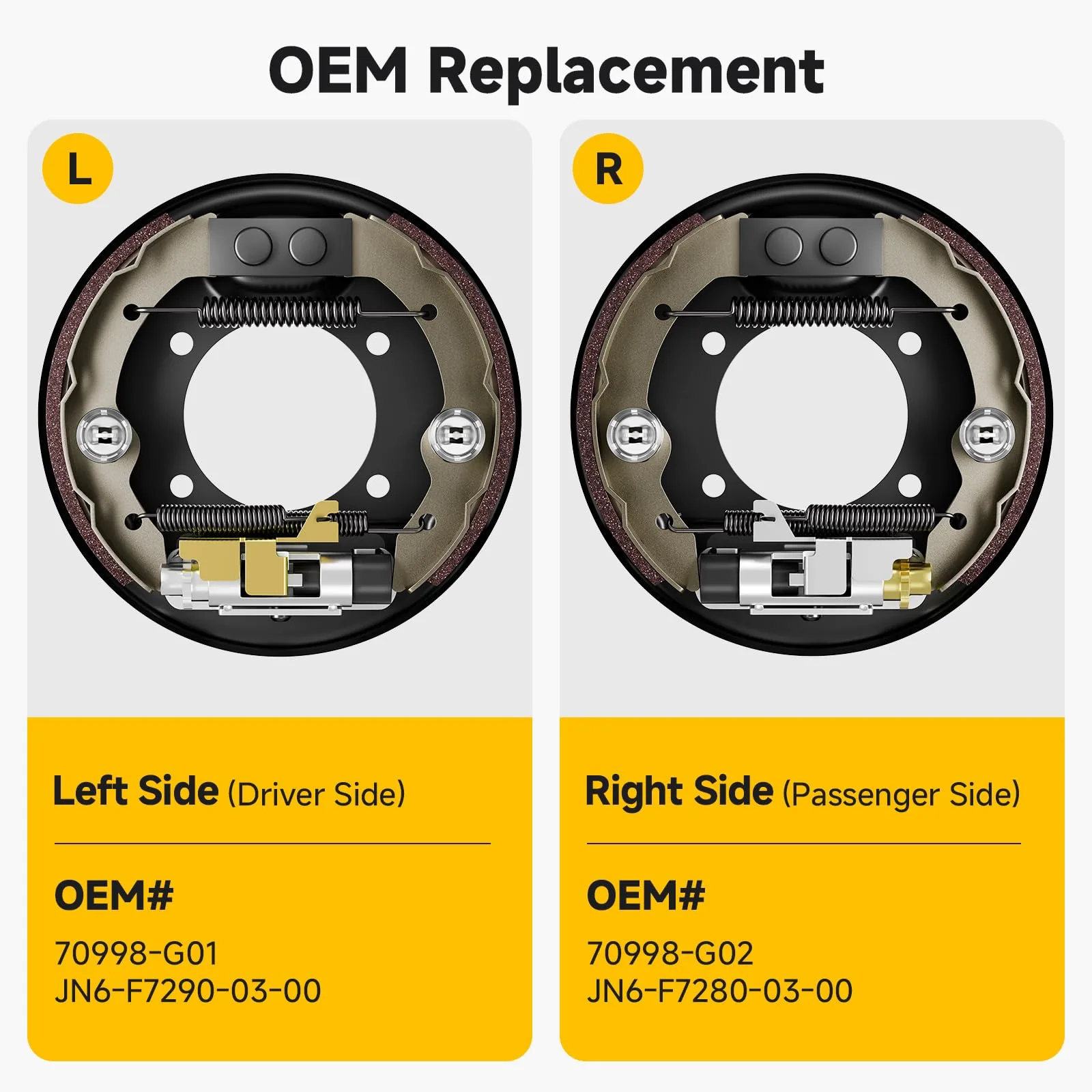 Rzcazzide Rear Brake Assembly for EZGO TXT and Yamaha G14-G22 image 4