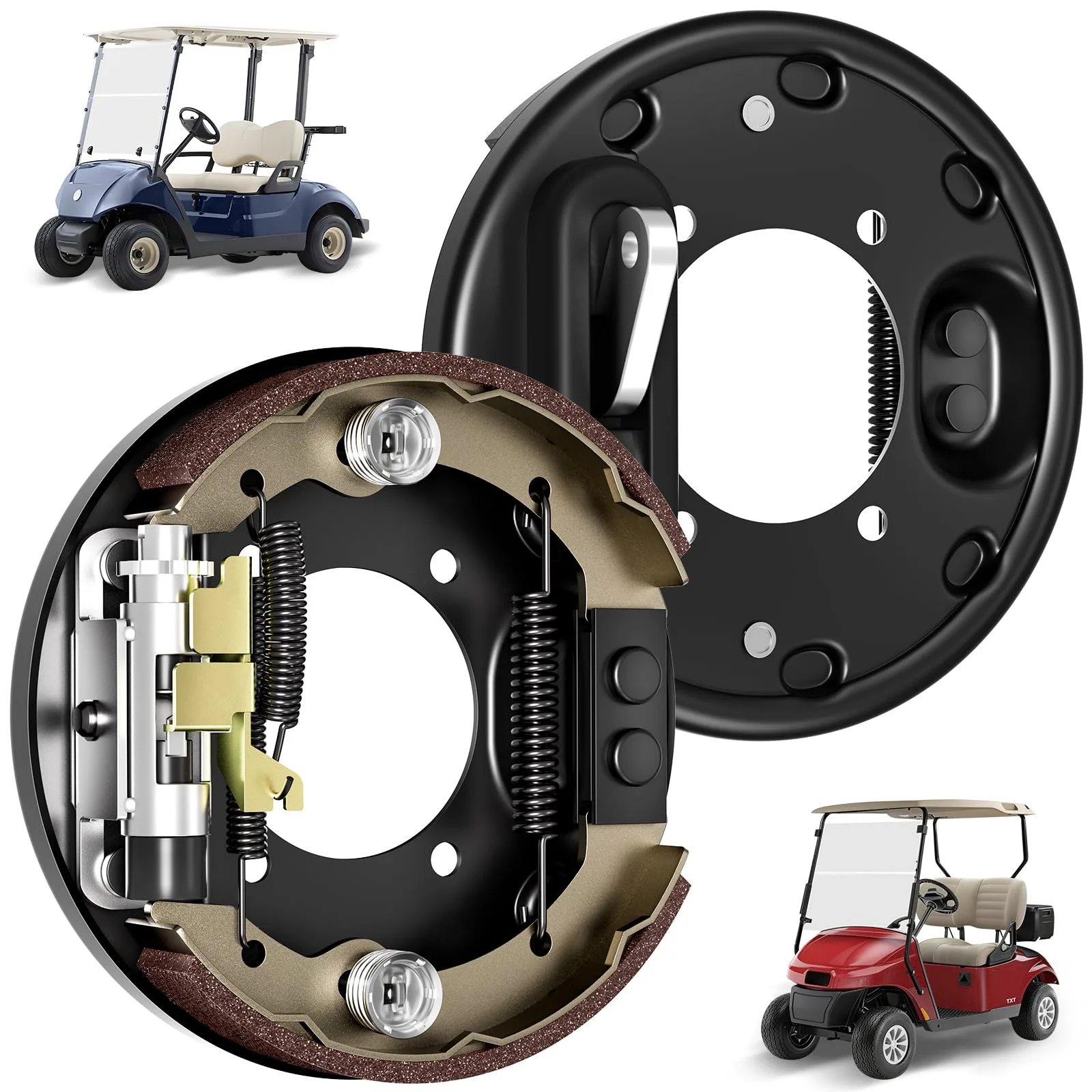 Rzcazzide Rear Brake Assembly for EZGO TXT and Yamaha G14-G22